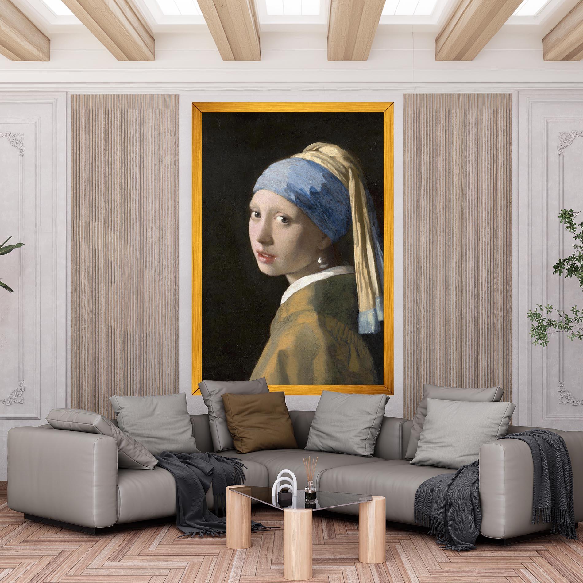 Картина на платно Girl With A Pearl mockup 6
