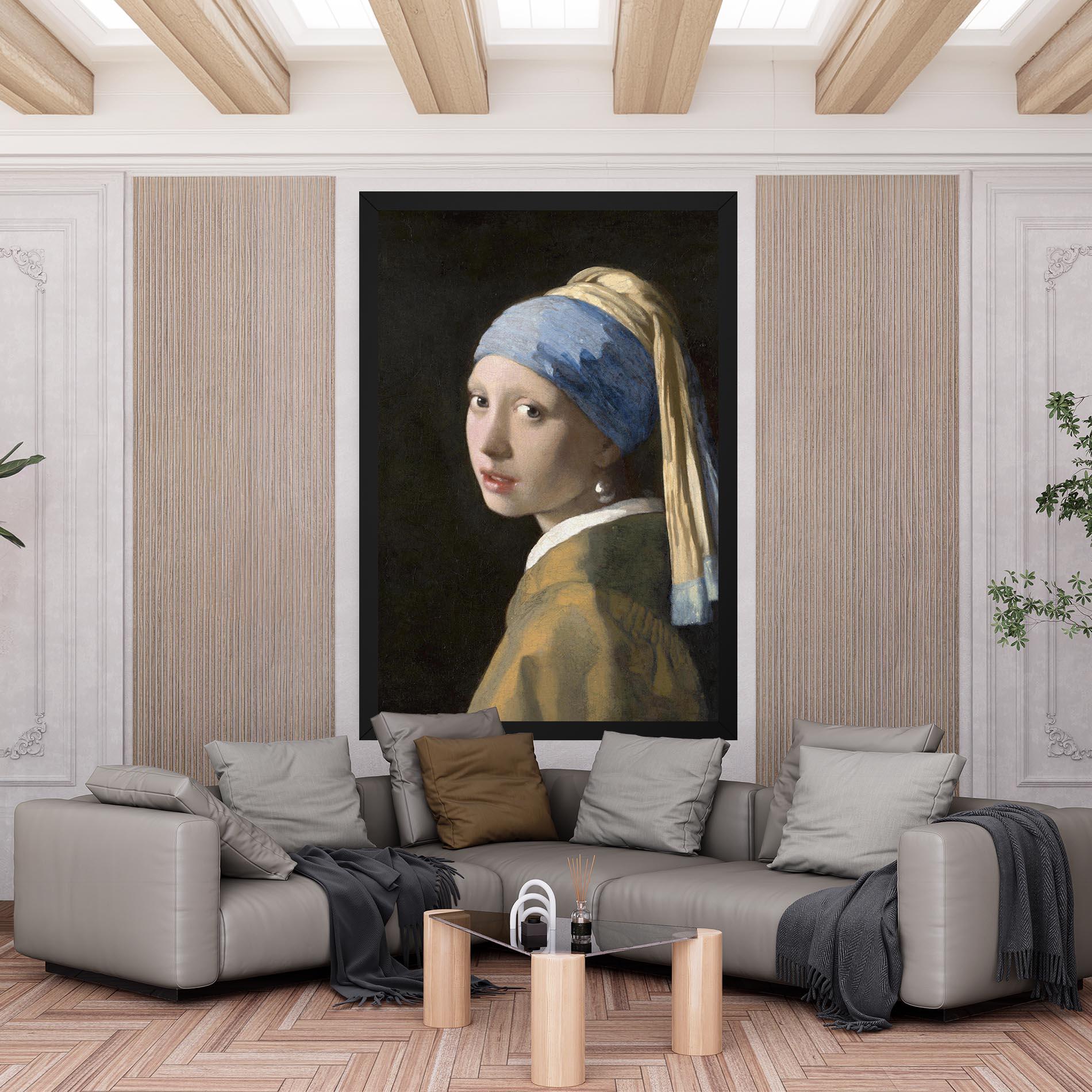 Картина на платно Girl With A Pearl mockup 6