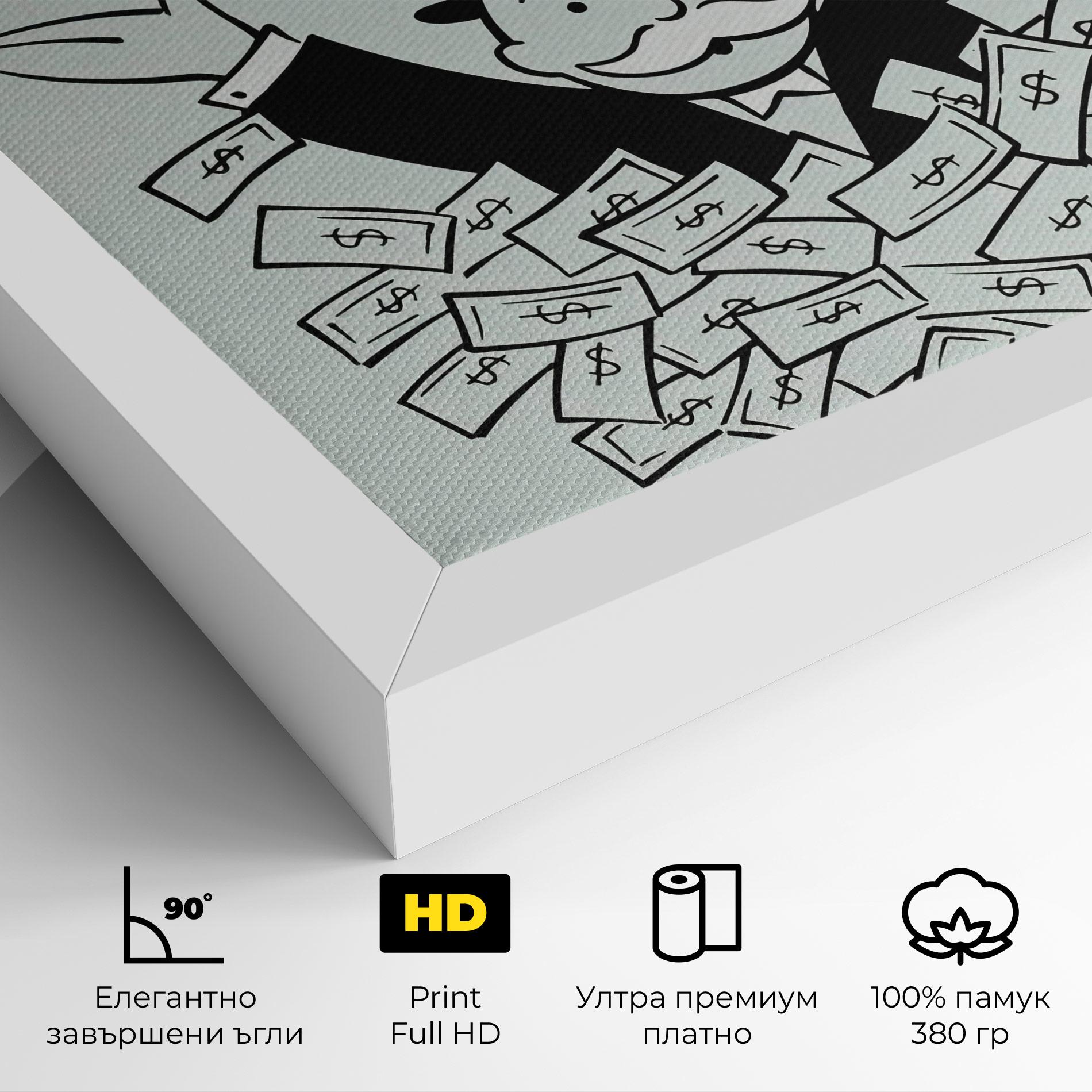 Картина на платно AMBITION mockup 4