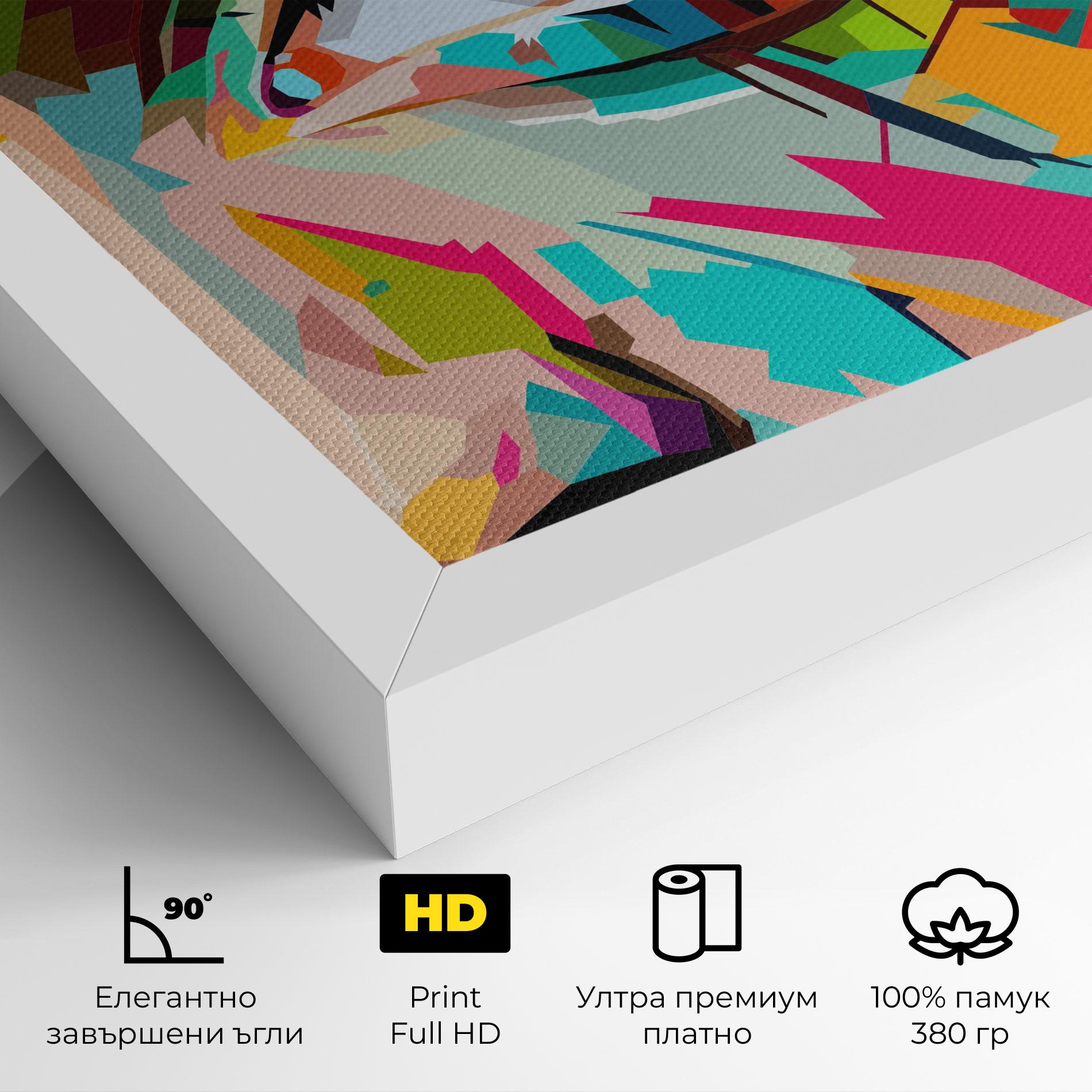 Картина на платно Colorful Eye mockup 4
