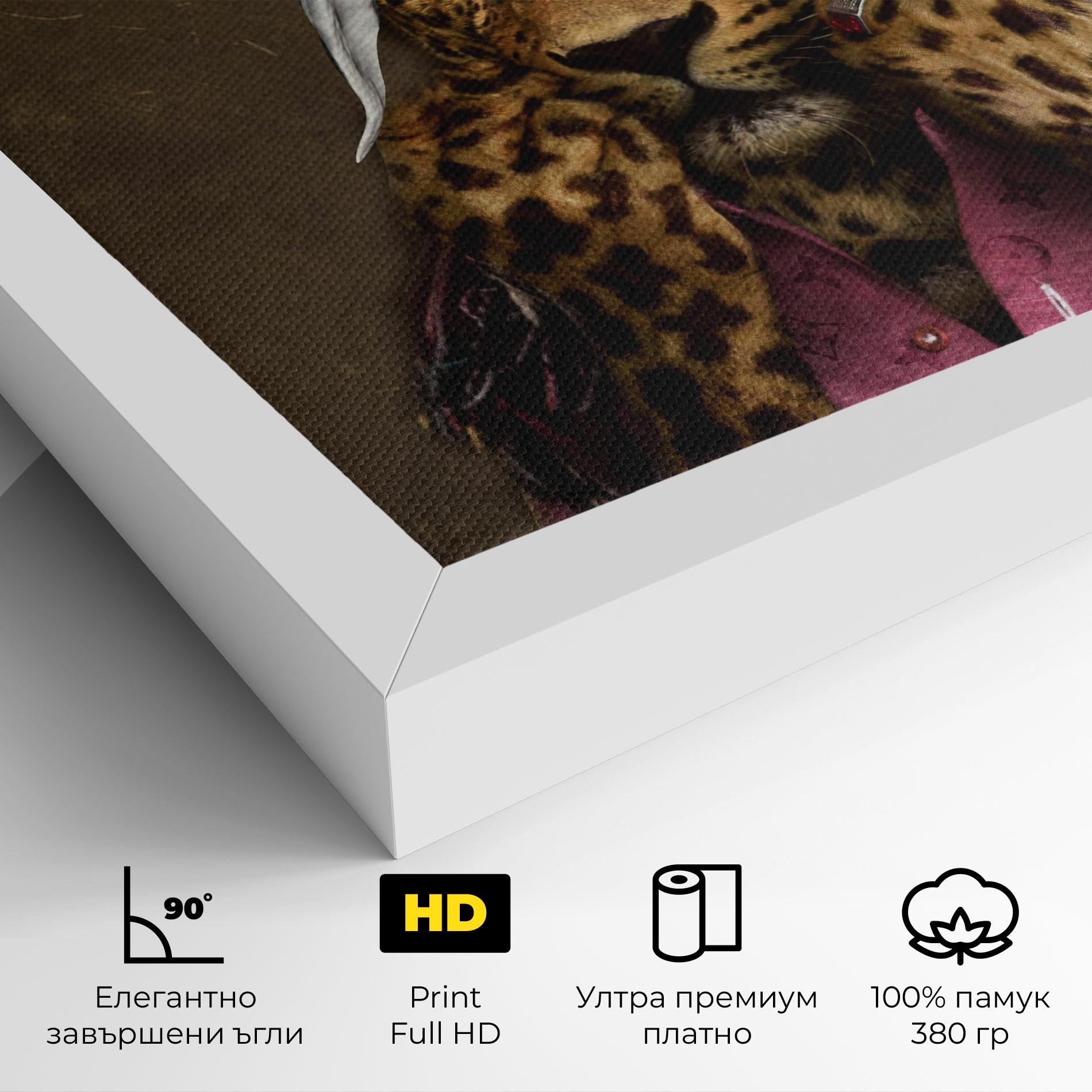 Картина на платно Ready To Fight mockup 4