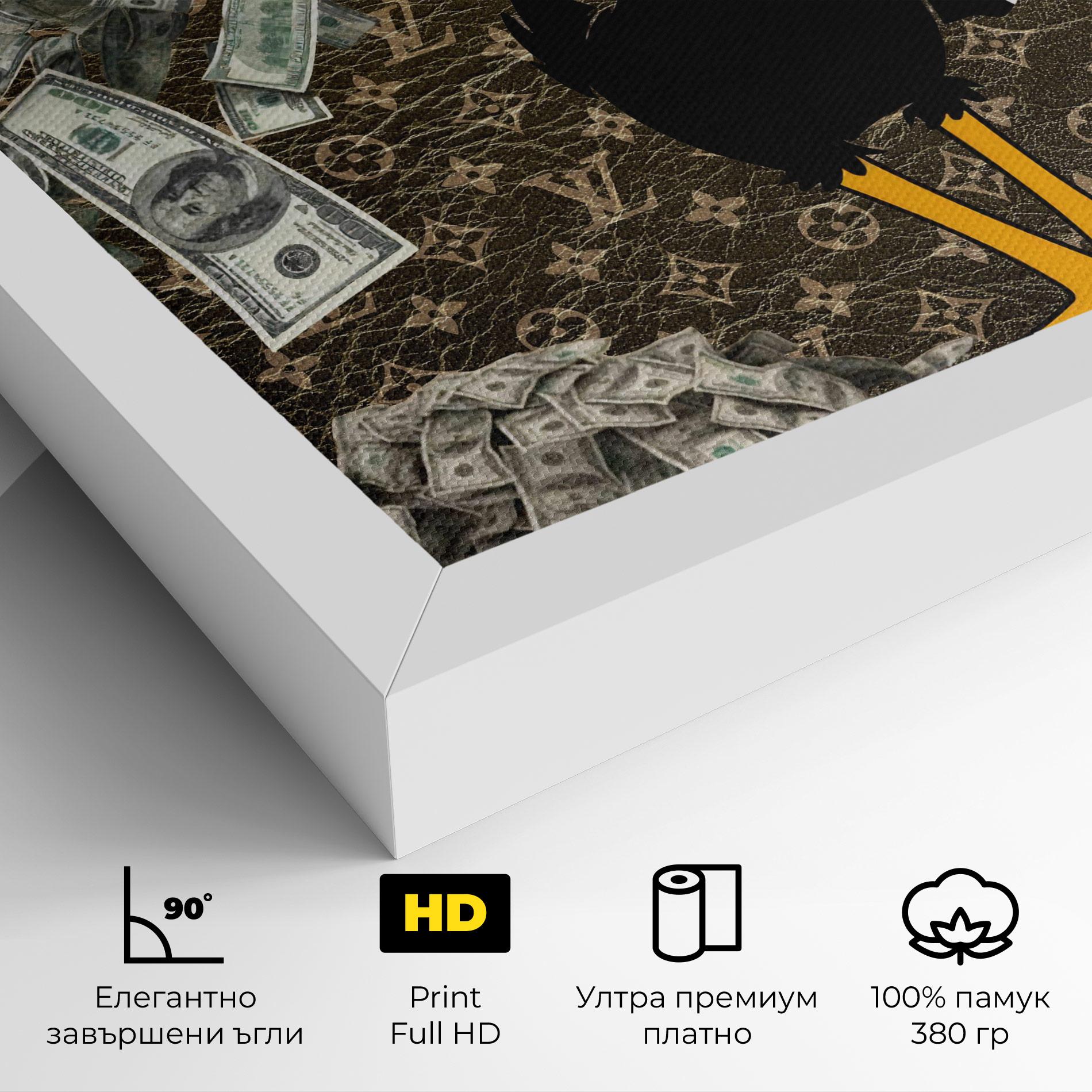 Картина на платно Supreme Daffy mockup 4