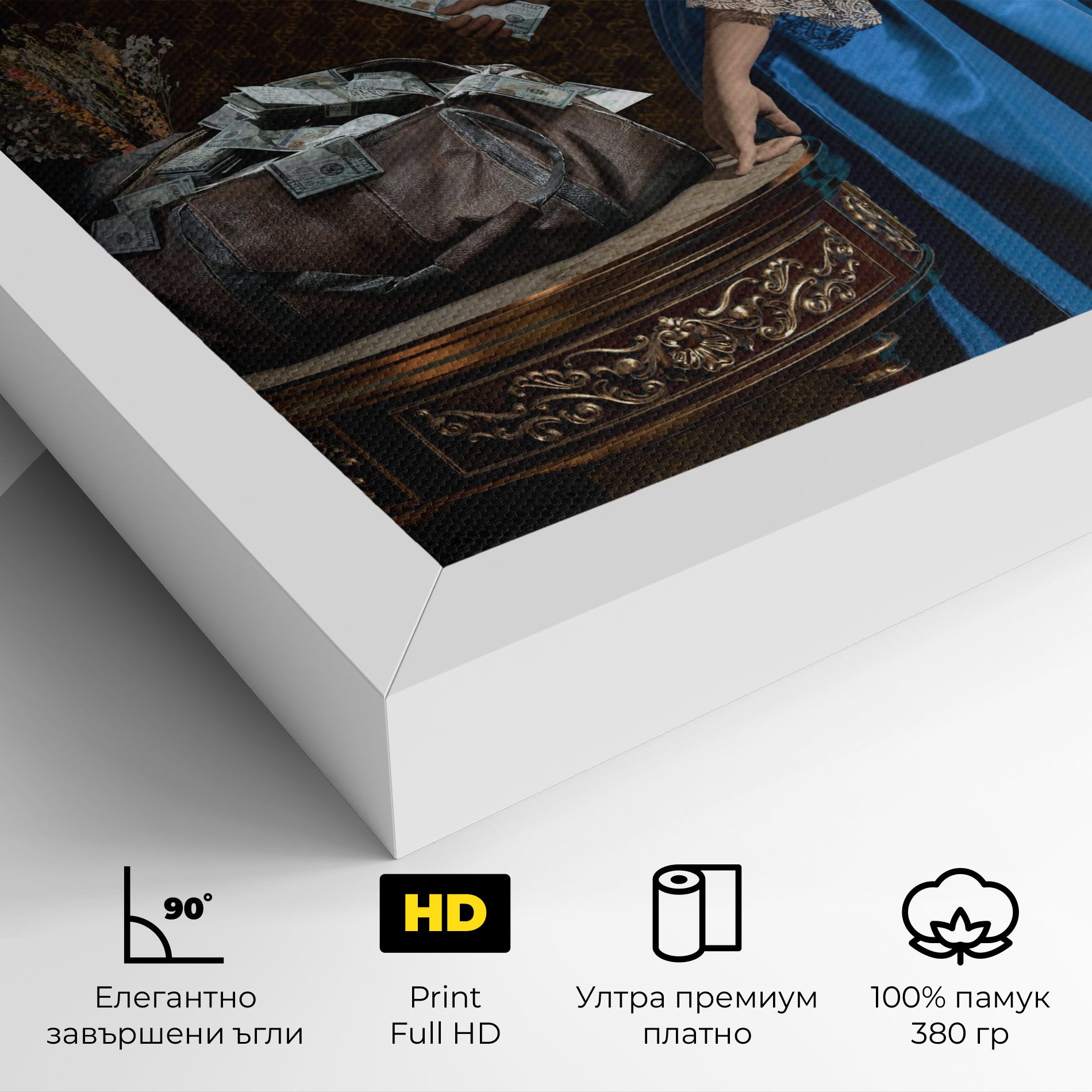 Vintage Money Heist mockup 4