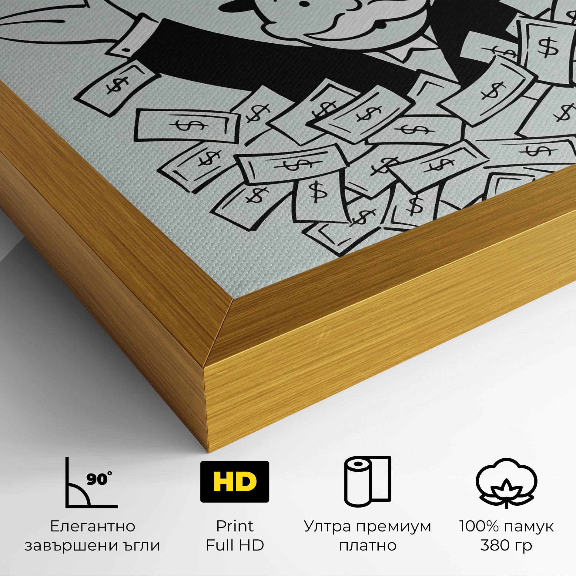 Картина на платно AMBITION mockup 4