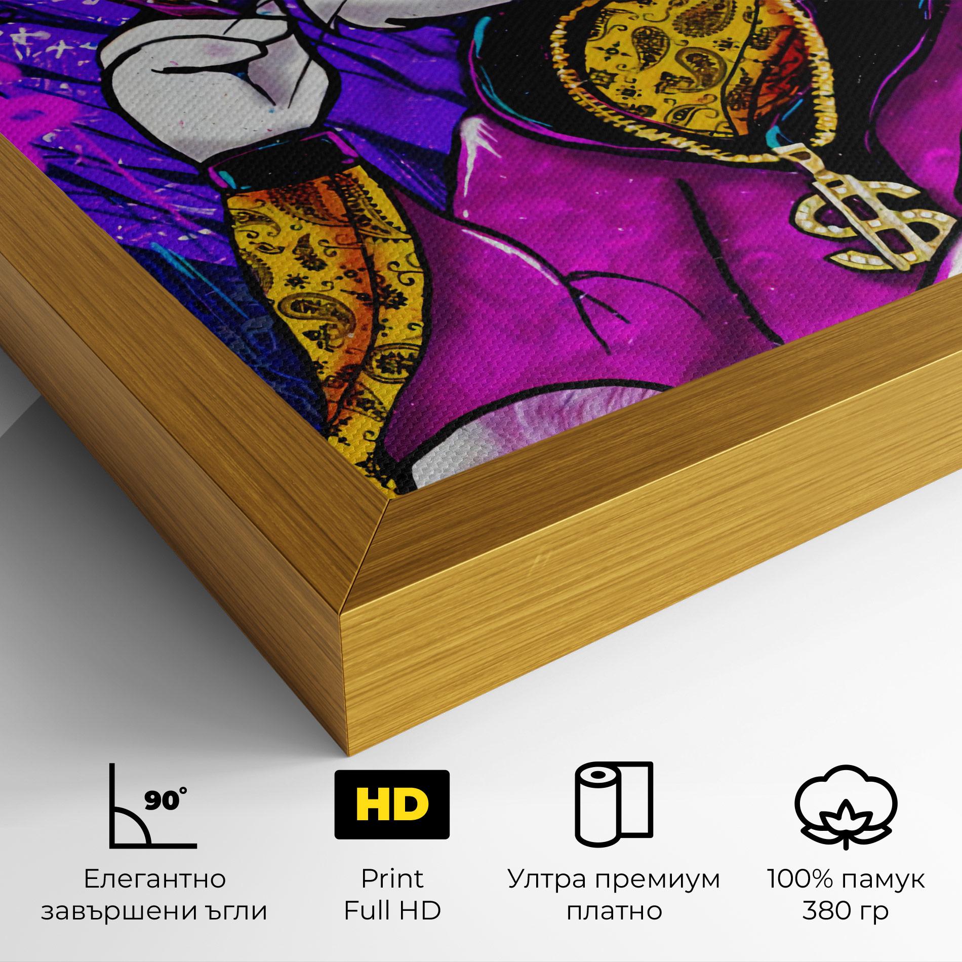 Картина на платно Boss Buny mockup 4