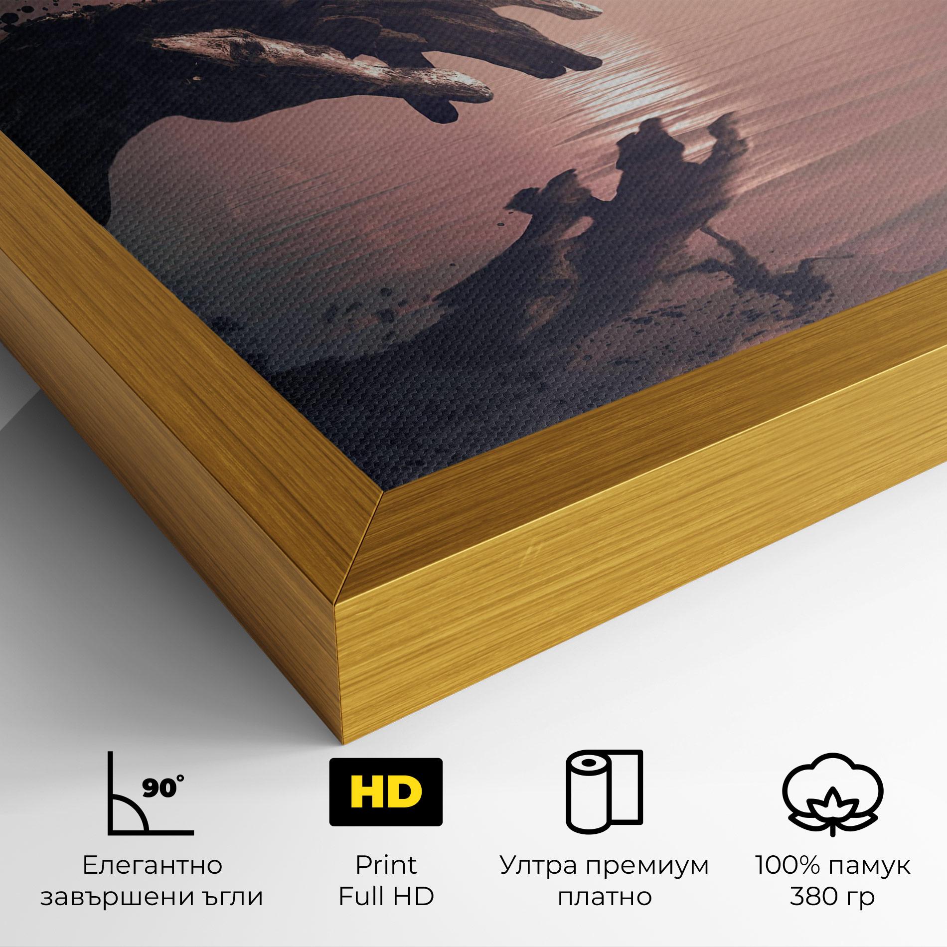 Картина на платно Life Story mockup 4