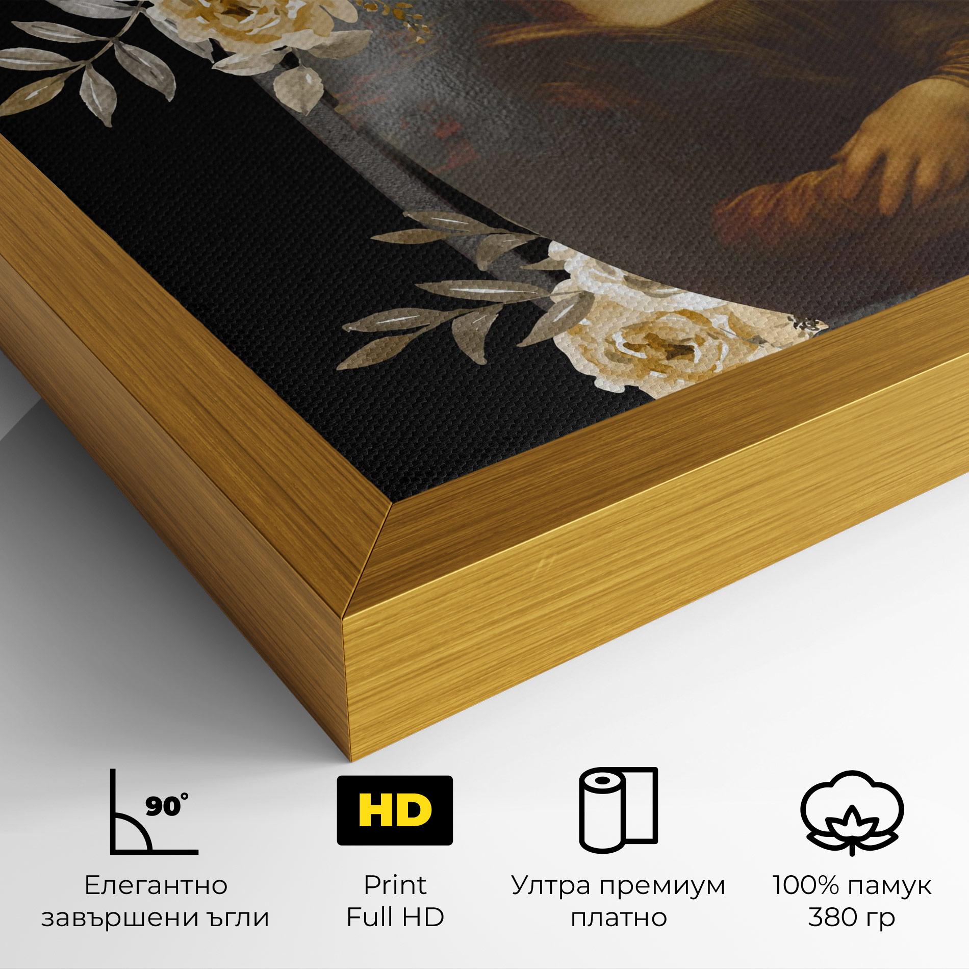 Картина на платно Monalisa Bomb mockup 4