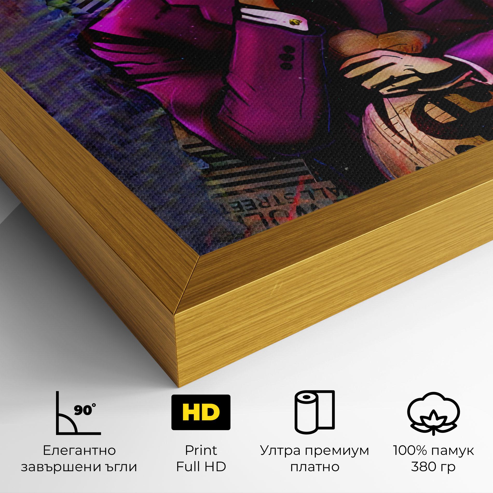 Картина на платно Silence Panda mockup 4