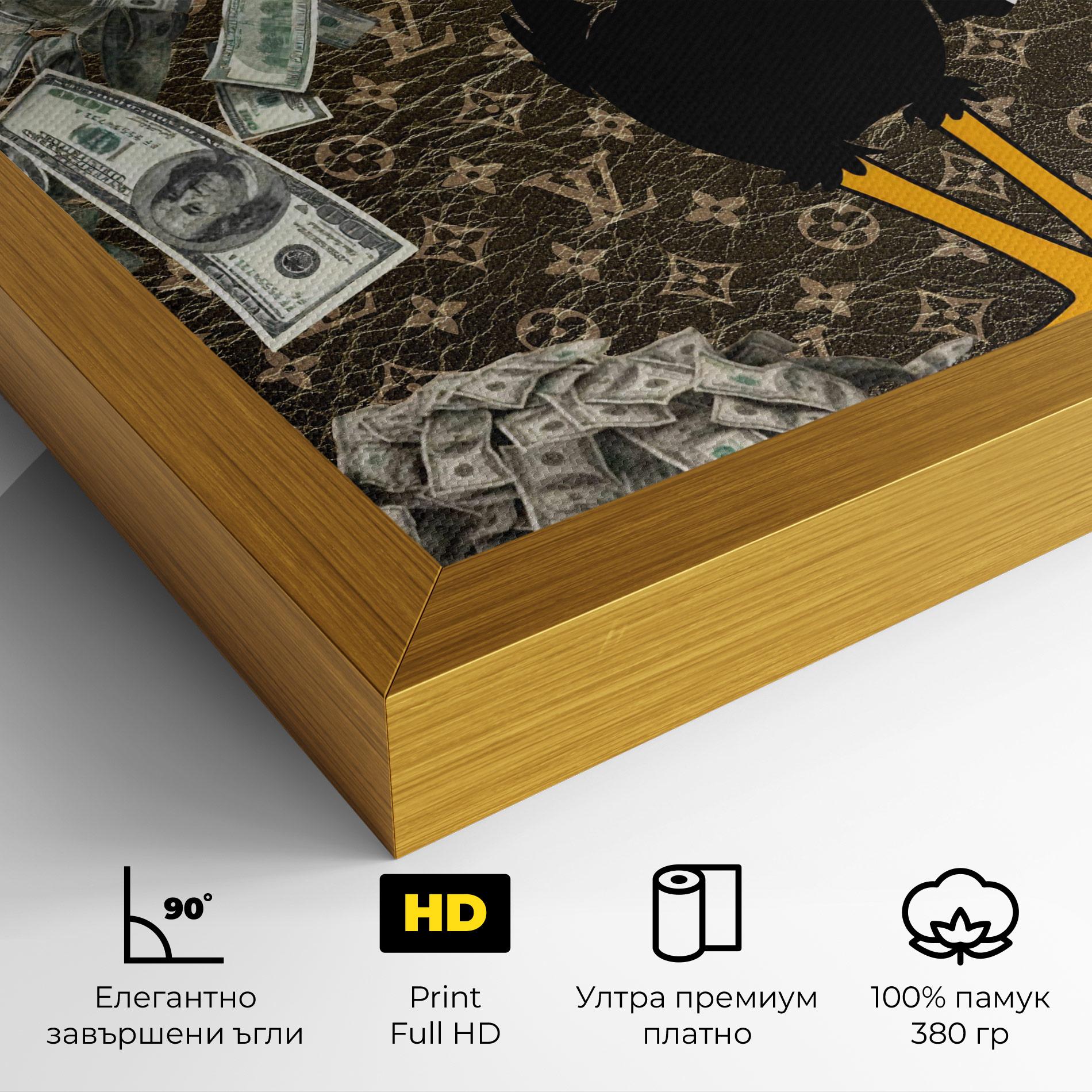 Картина на платно Supreme Daffy mockup 4