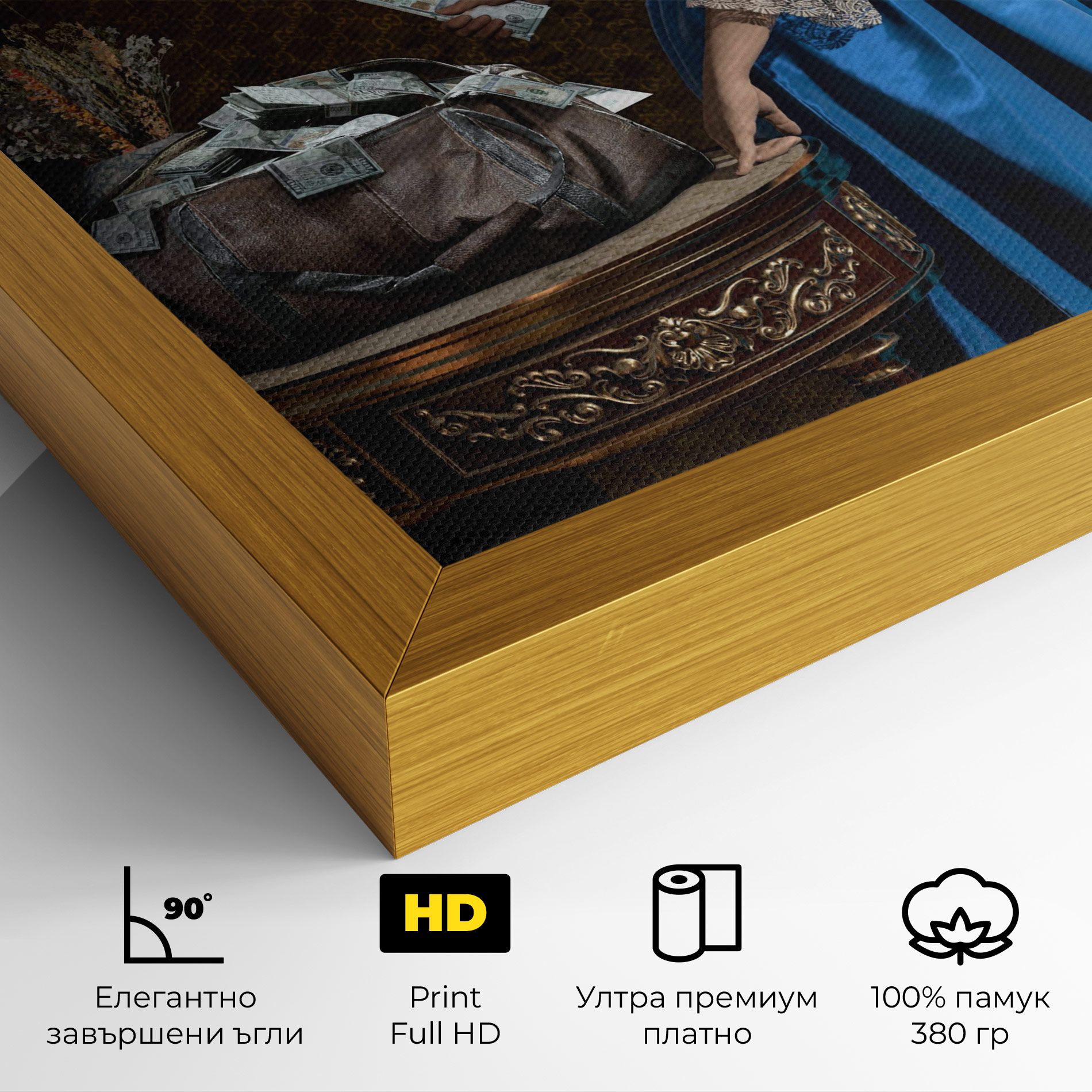 Vintage Money Heist mockup 4