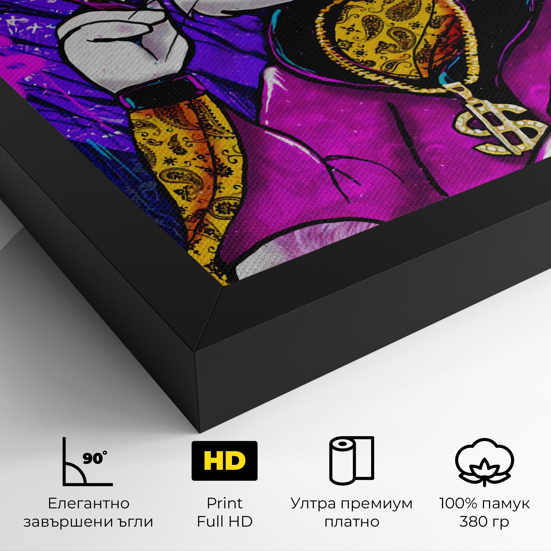 Картина на платно Boss Buny mockup 4