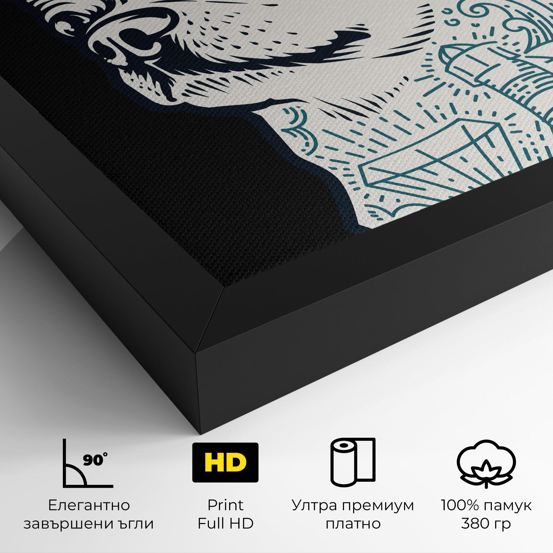 Картина на платно Chihuahua Tattoo mockup 4