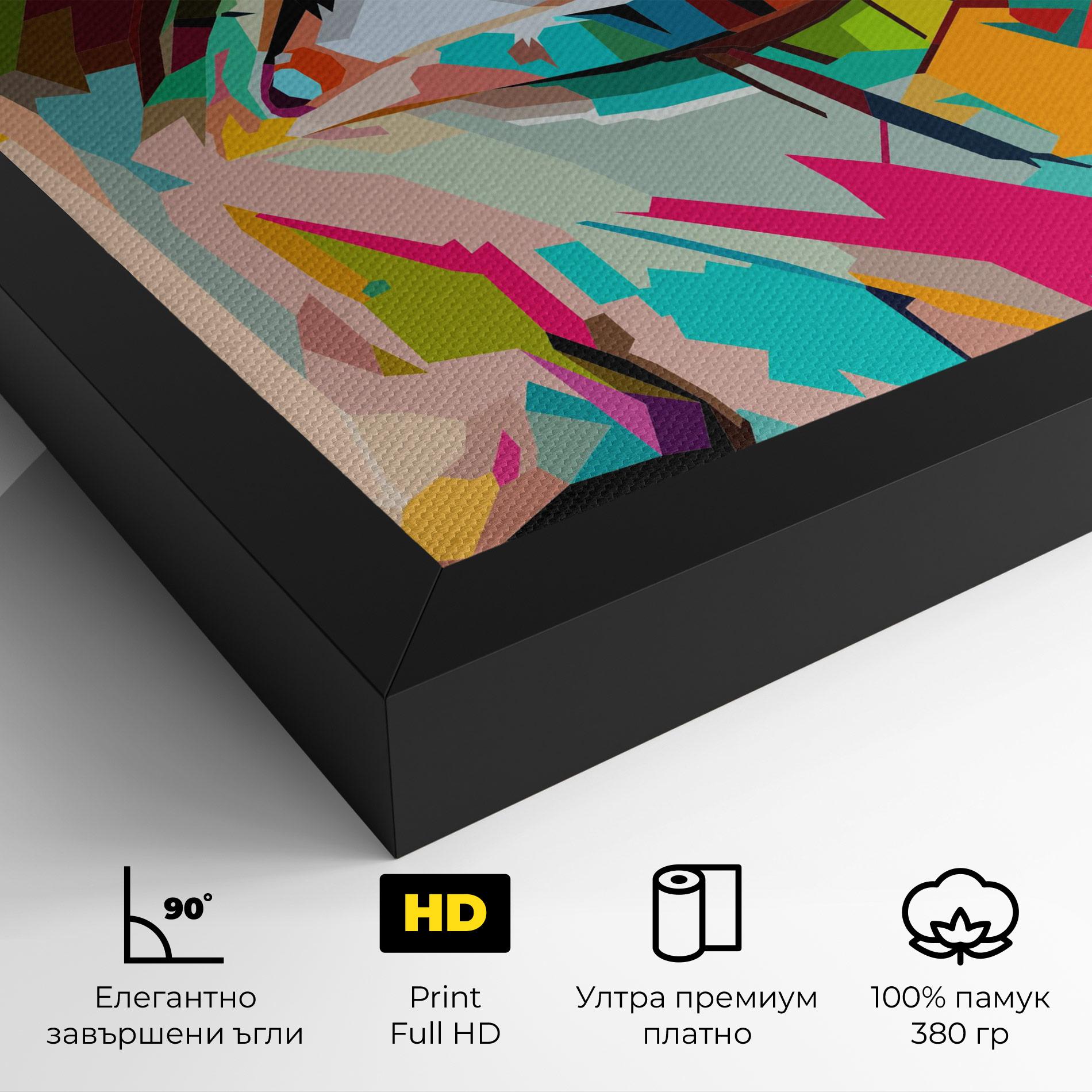 Картина на платно Colorful Eye mockup 4