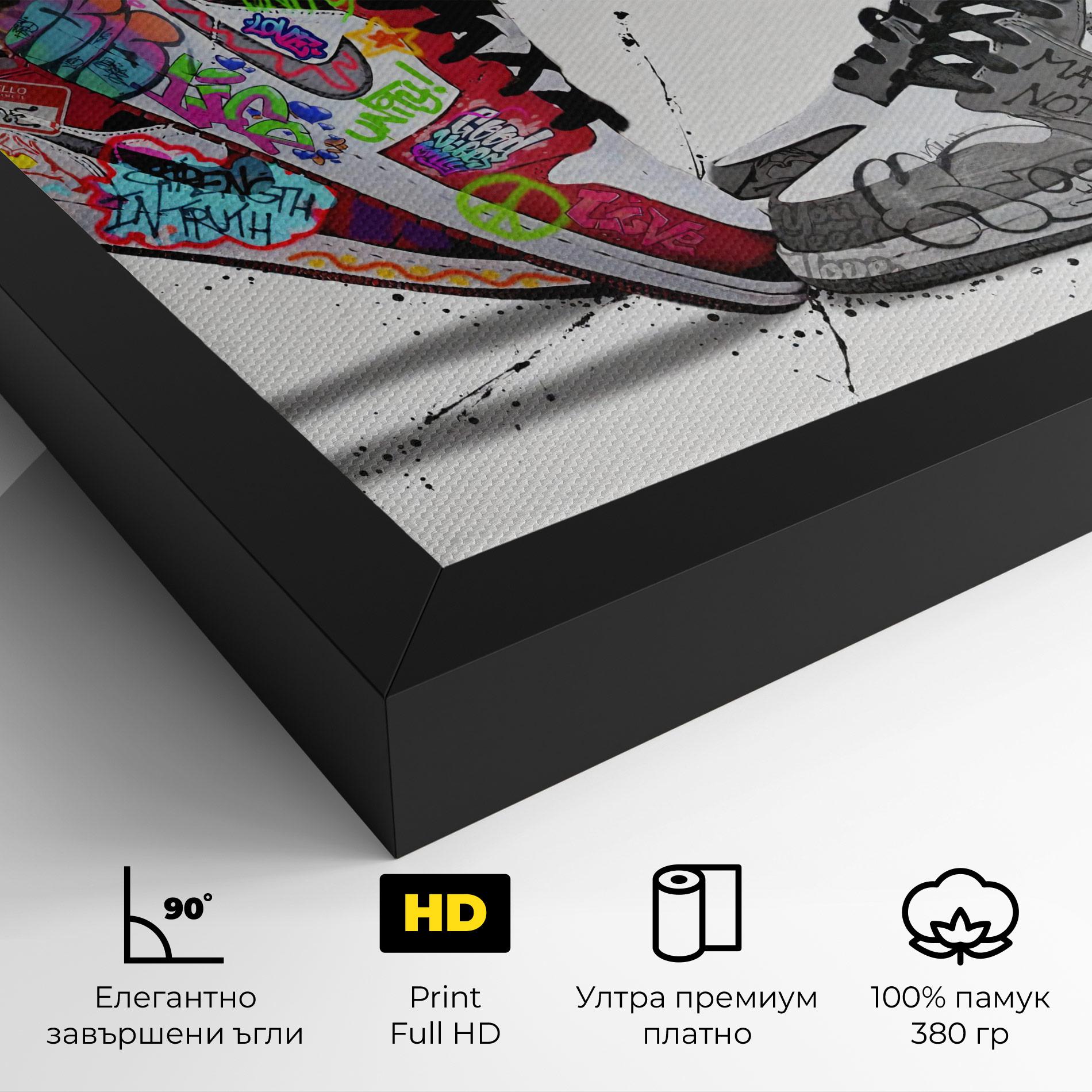 Картина на платно Love On My Toes mockup 4