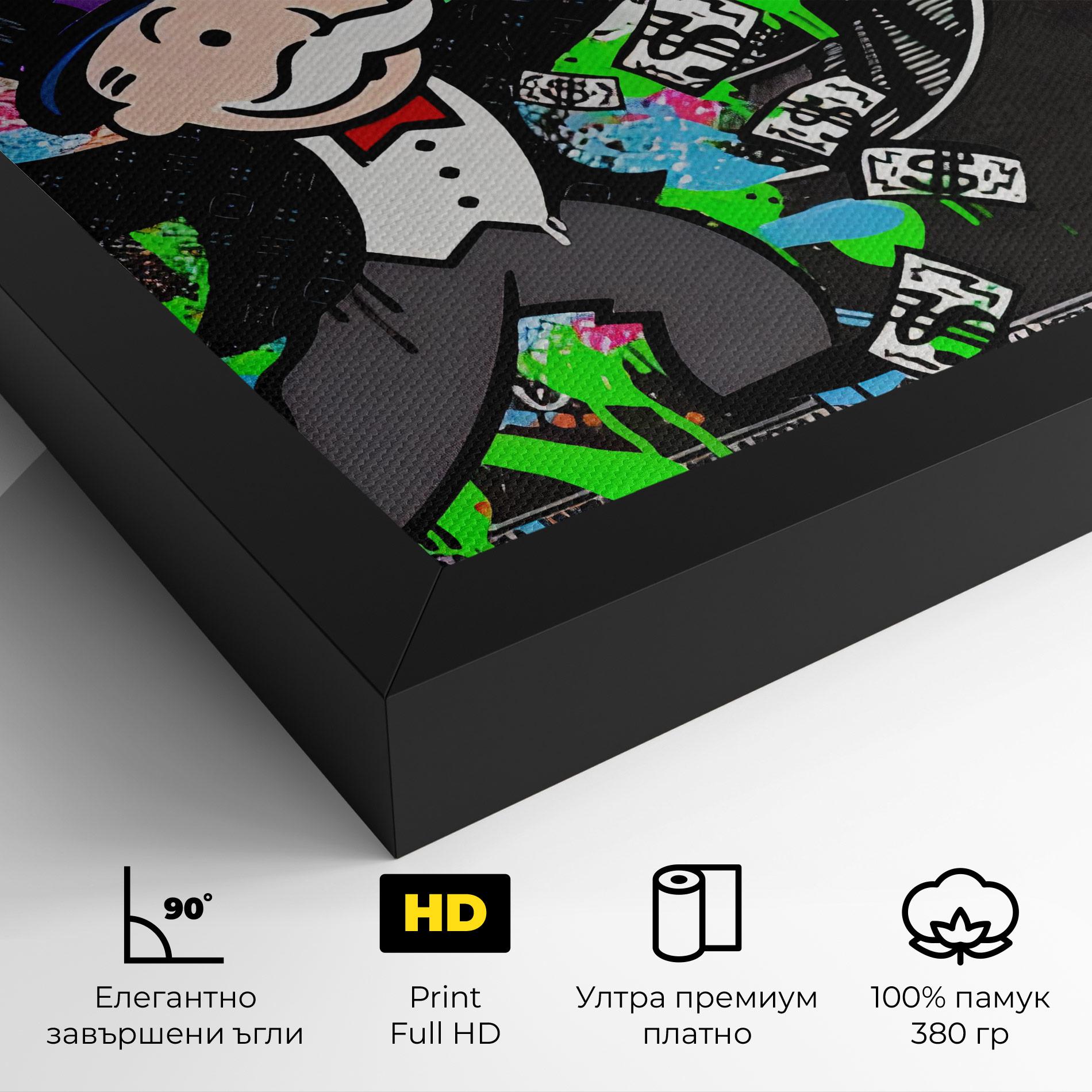 Картина на платно Make Money mockup 4