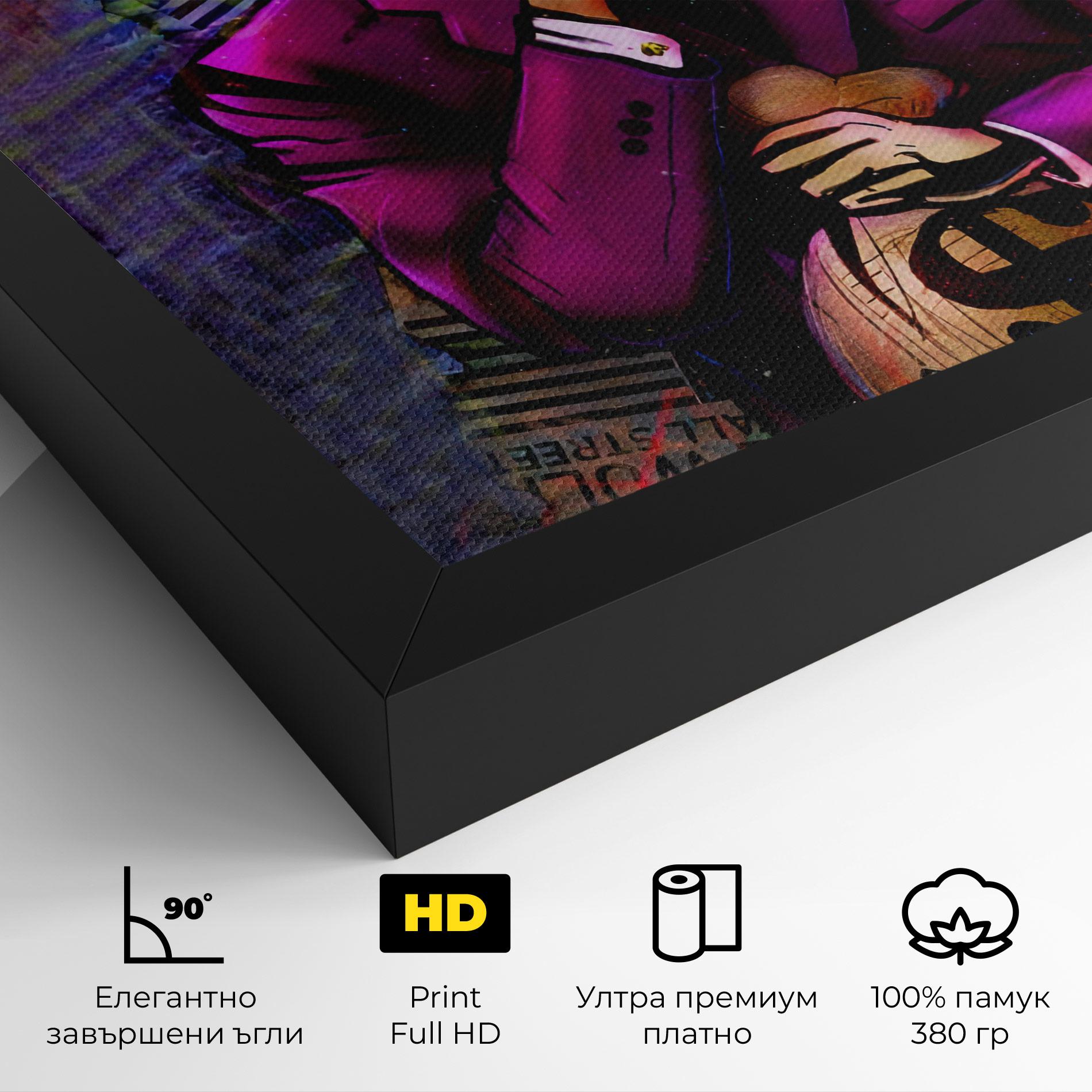 Картина на платно Silence Panda mockup 4