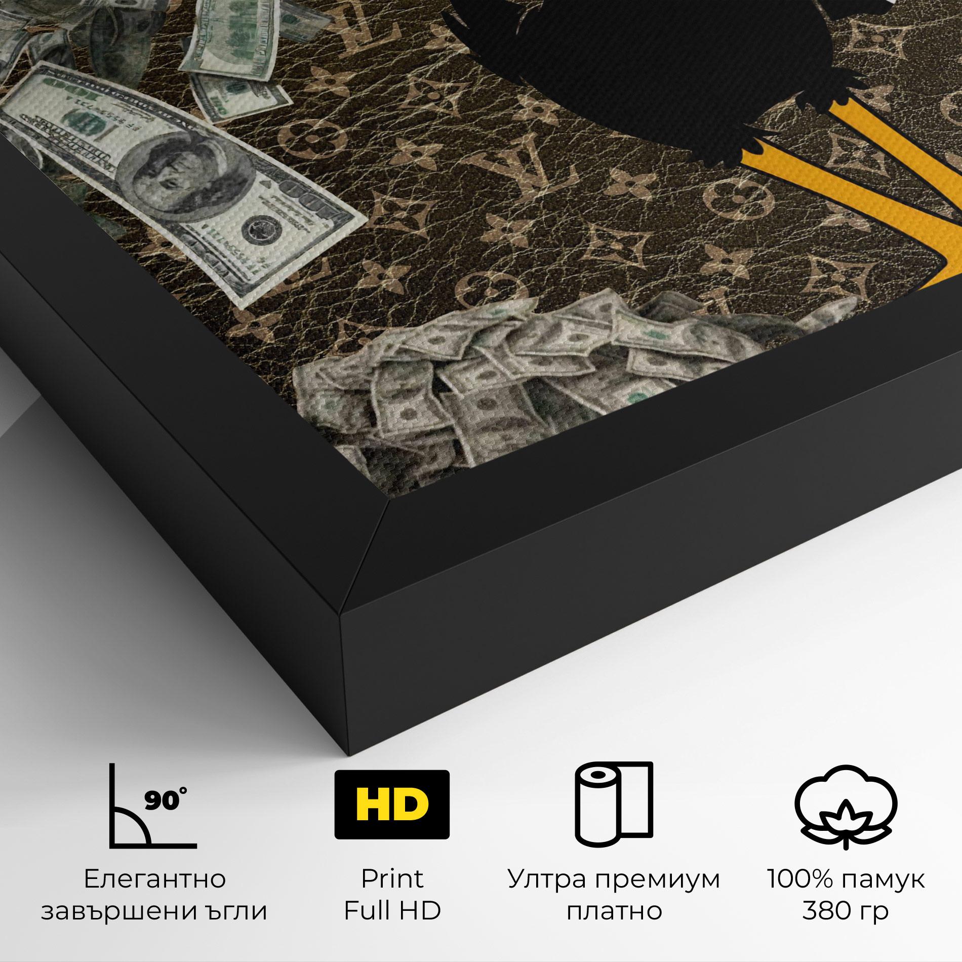 Картина на платно Supreme Daffy mockup 4