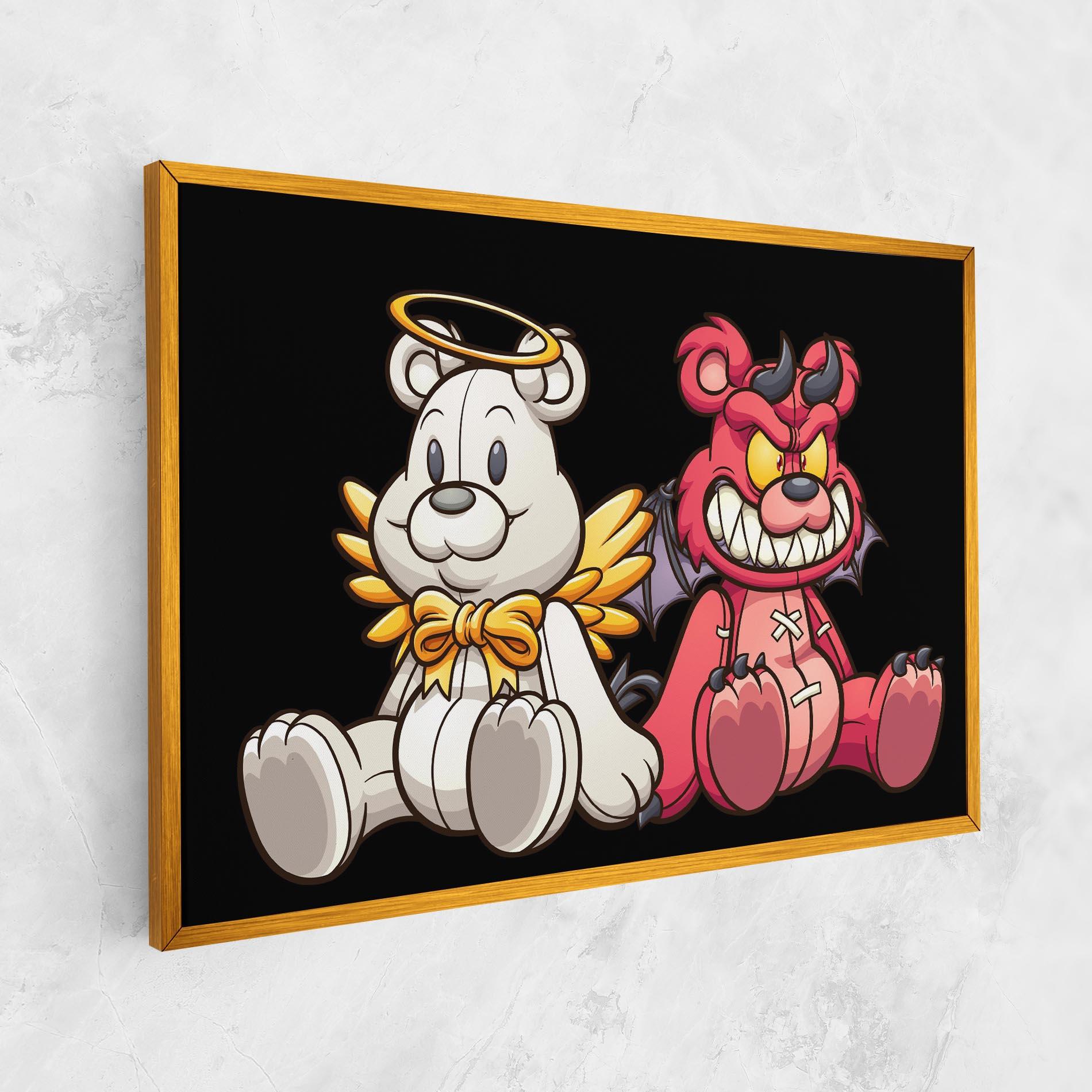 Картина на платно Angel Bear mockup 1