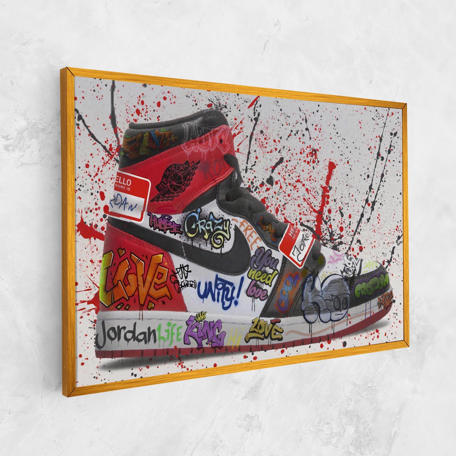 Картина на платно Jordan Drip mockup 1