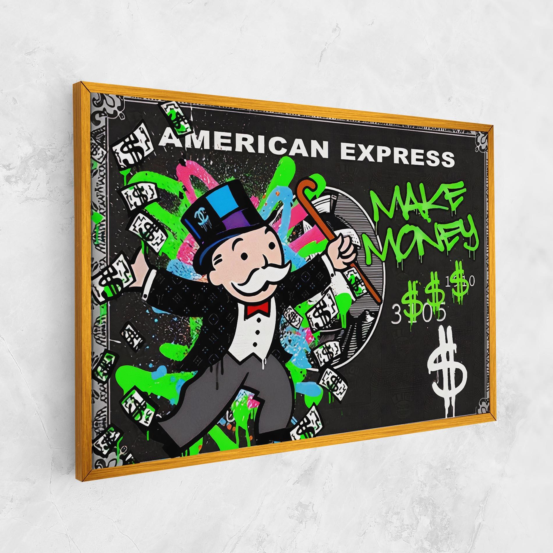 Картина на платно Make Money mockup 1