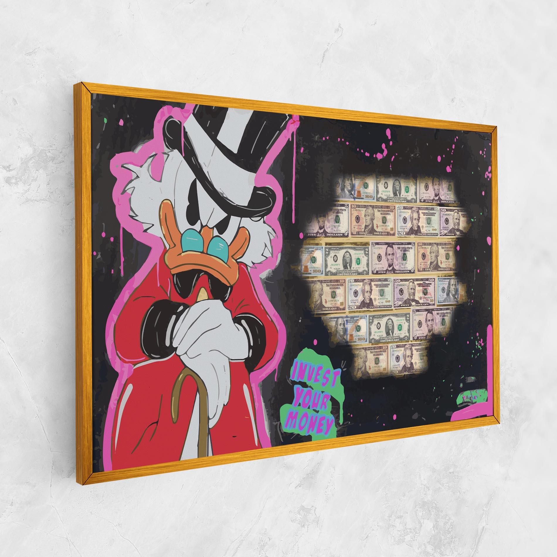 Картина на платно Money Advice mockup 1