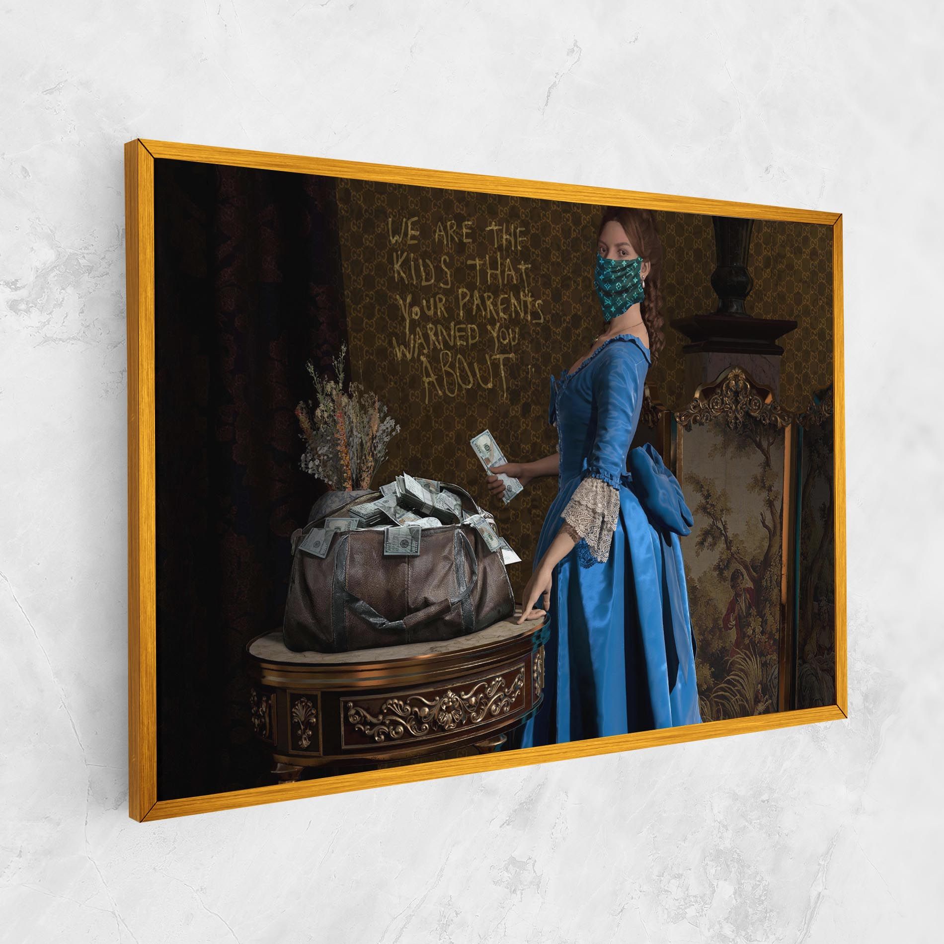 Vintage Money Heist mockup 1