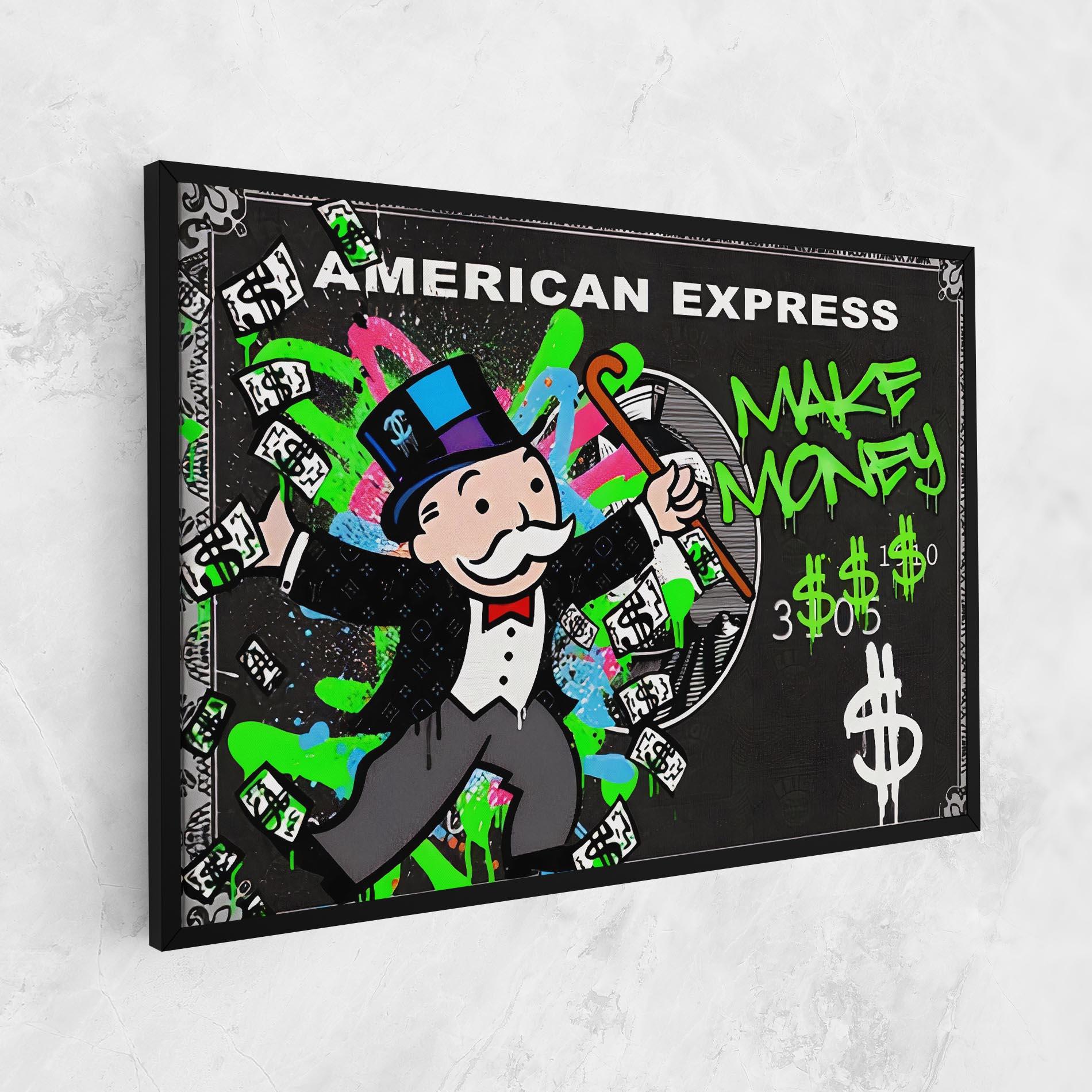 Картина на платно Make Money mockup 1
