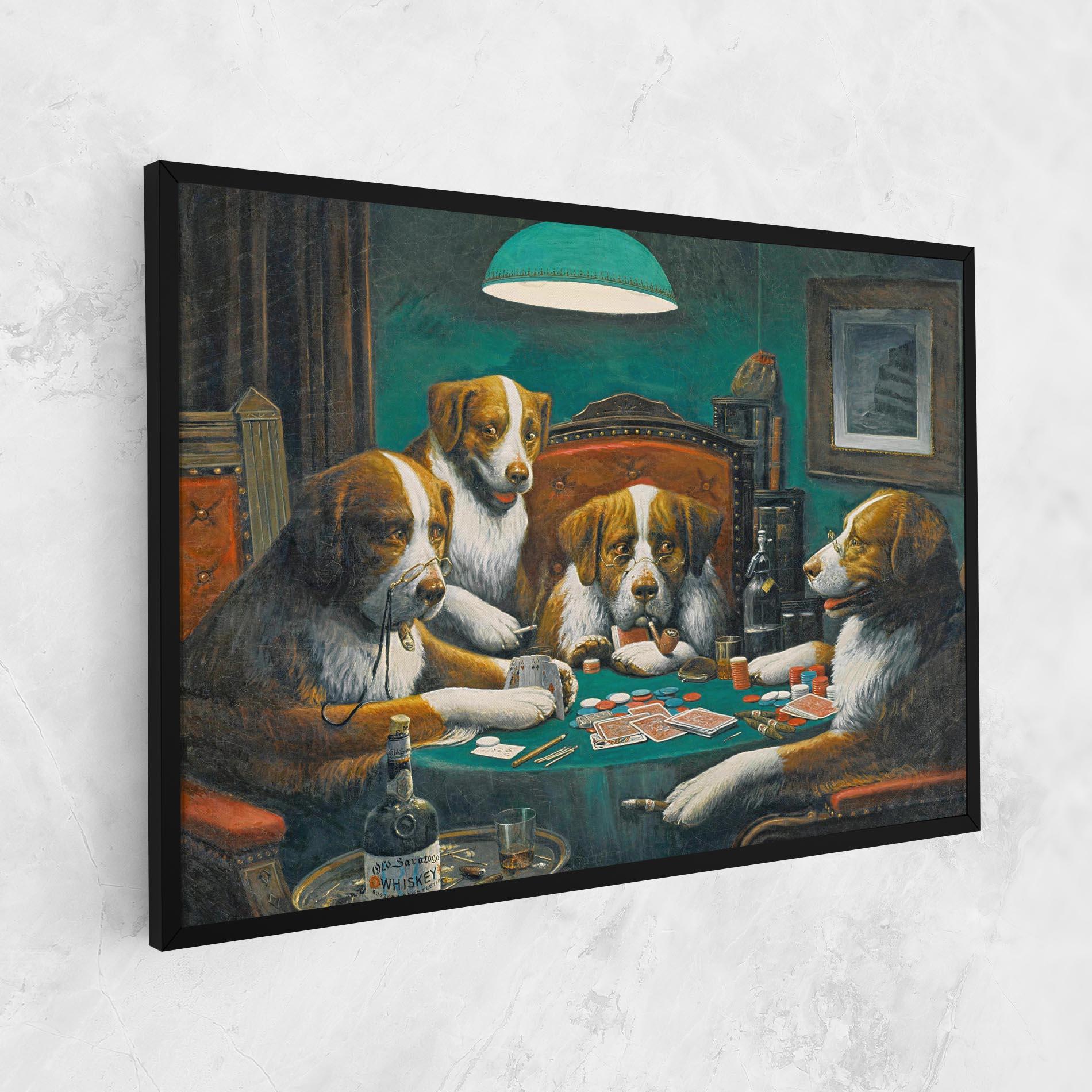 Картина на платно Poker Game mockup 1