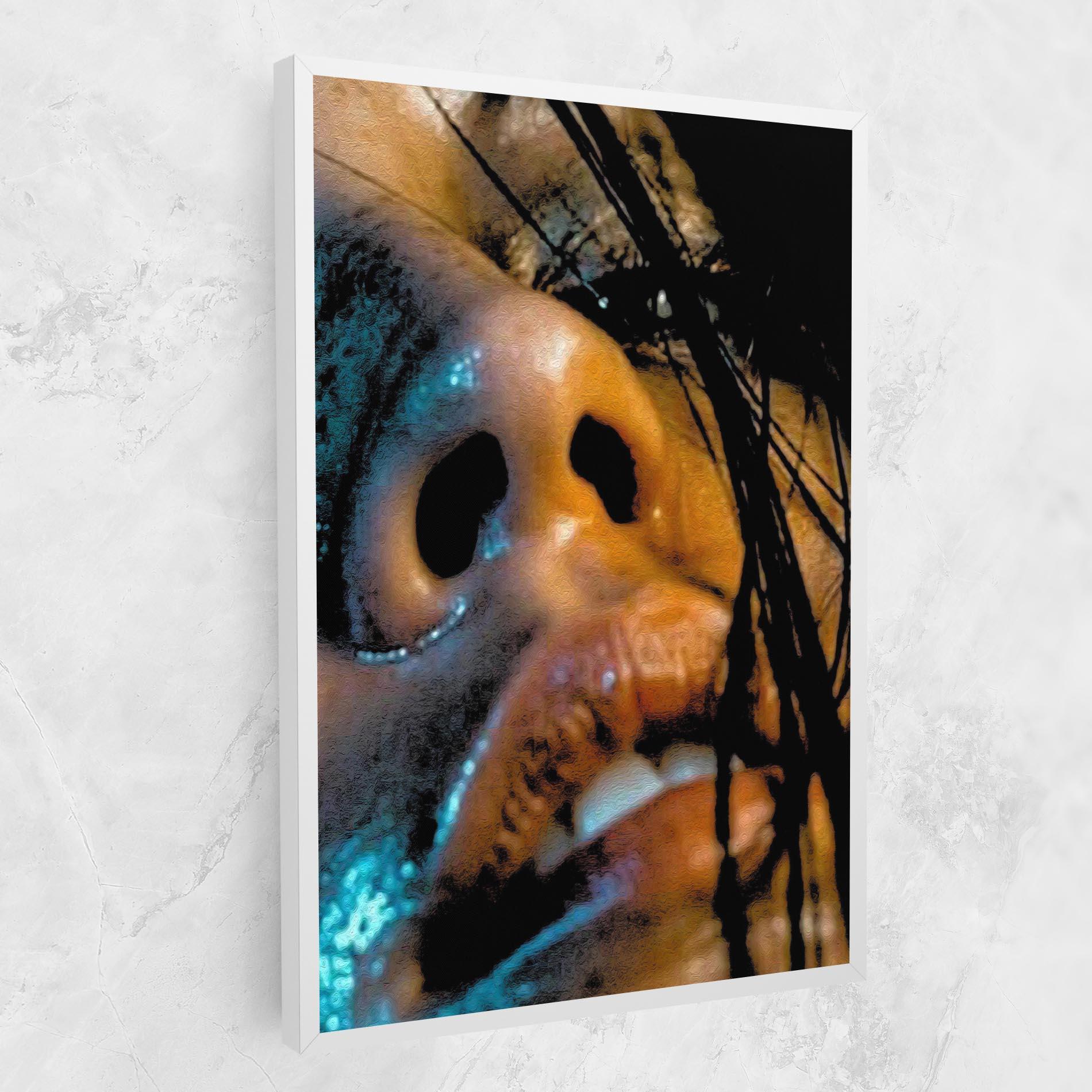 Картина на платно Blue Light Face mockup 1