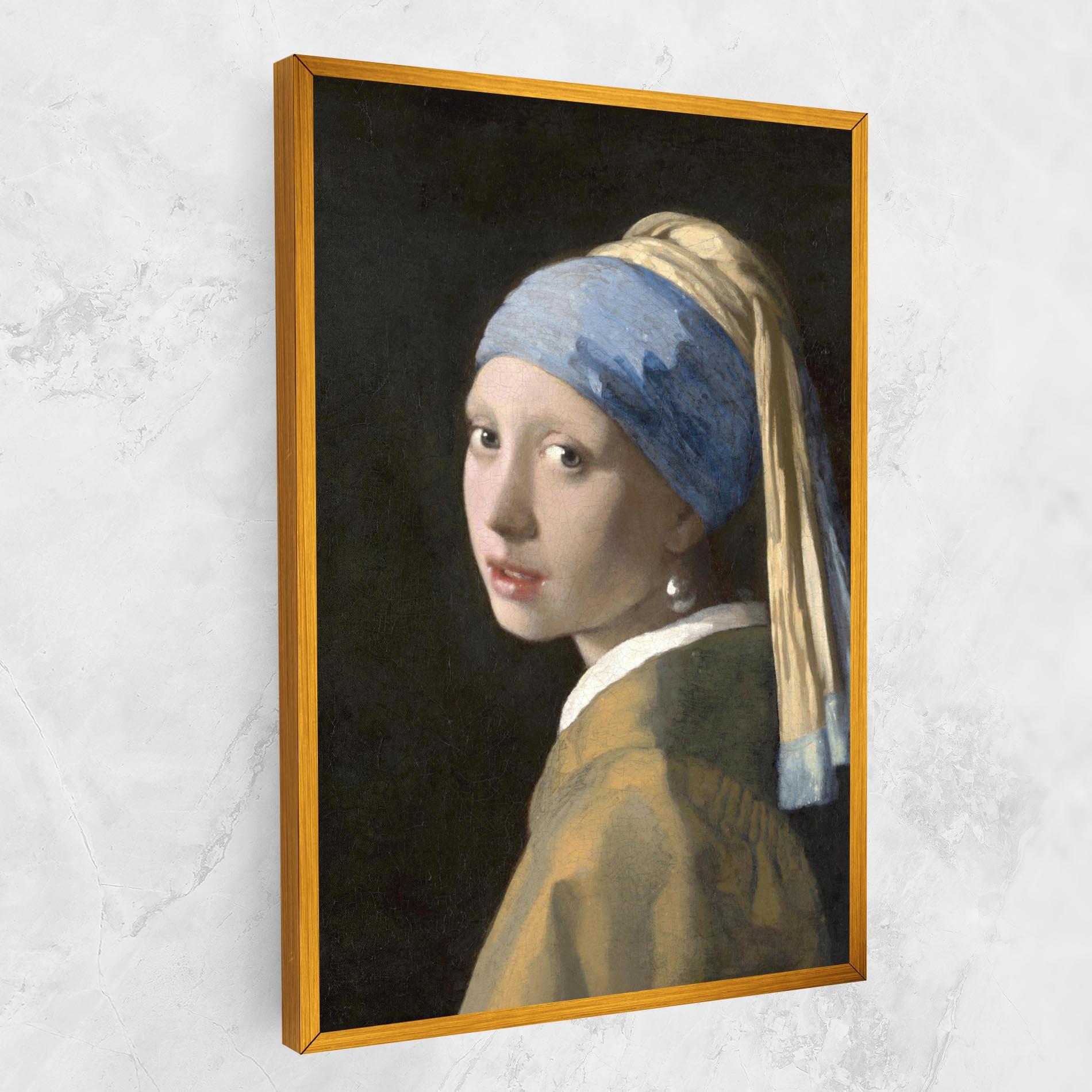Картина на платно Girl With A Pearl mockup 1