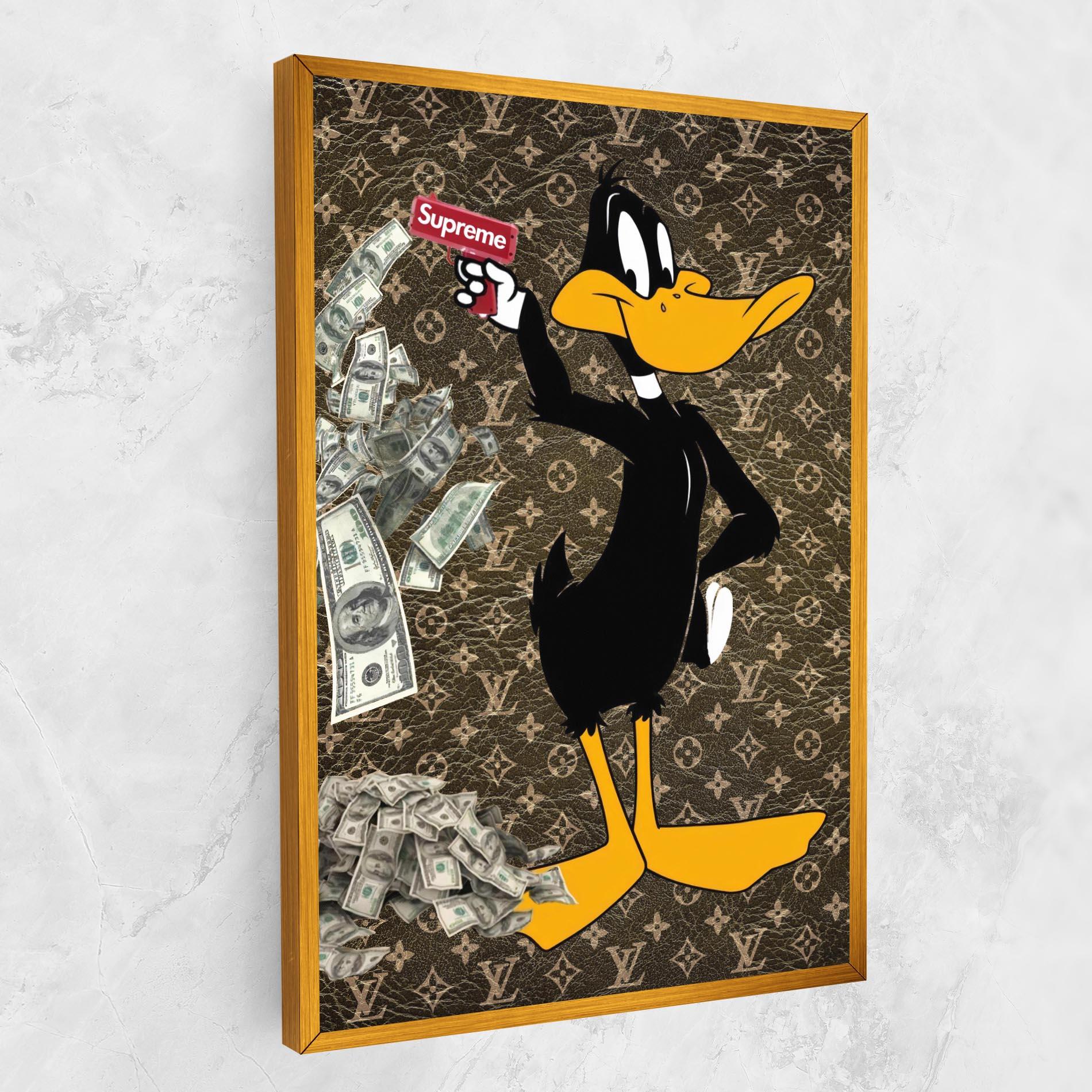 Картина на платно Supreme Daffy mockup 1