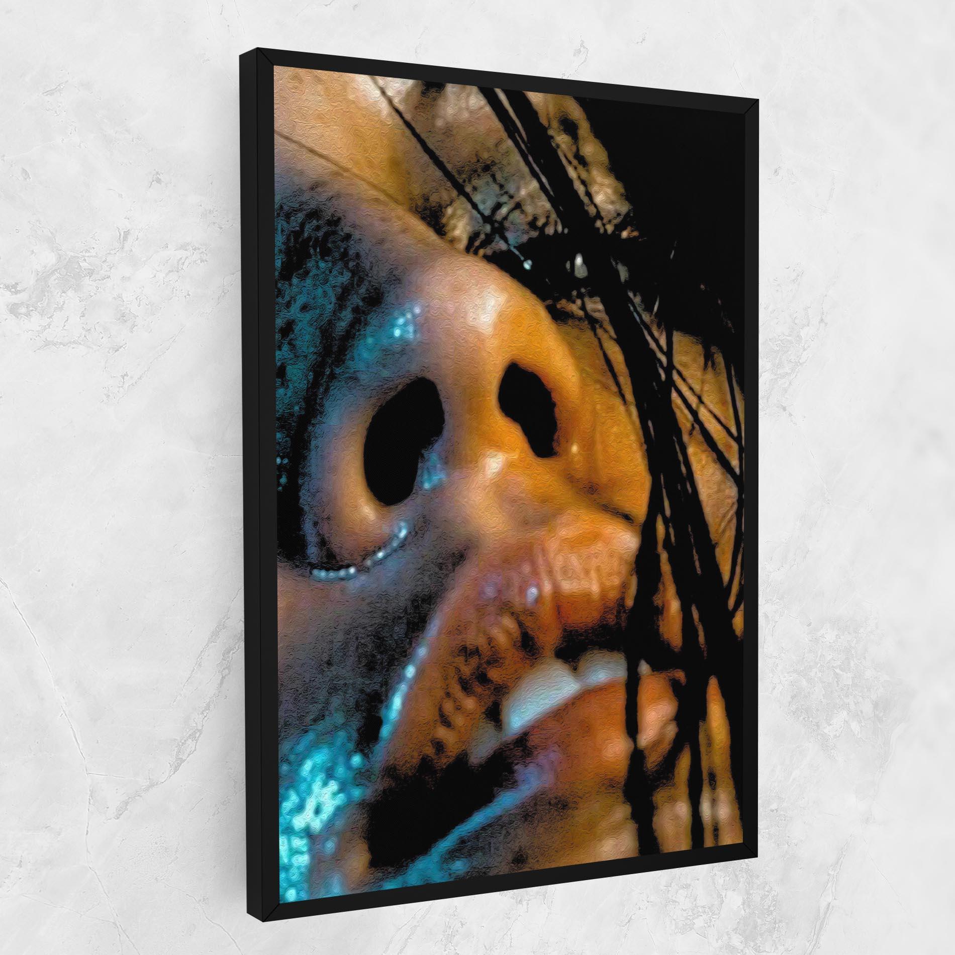 Картина на платно Blue Light Face mockup 1