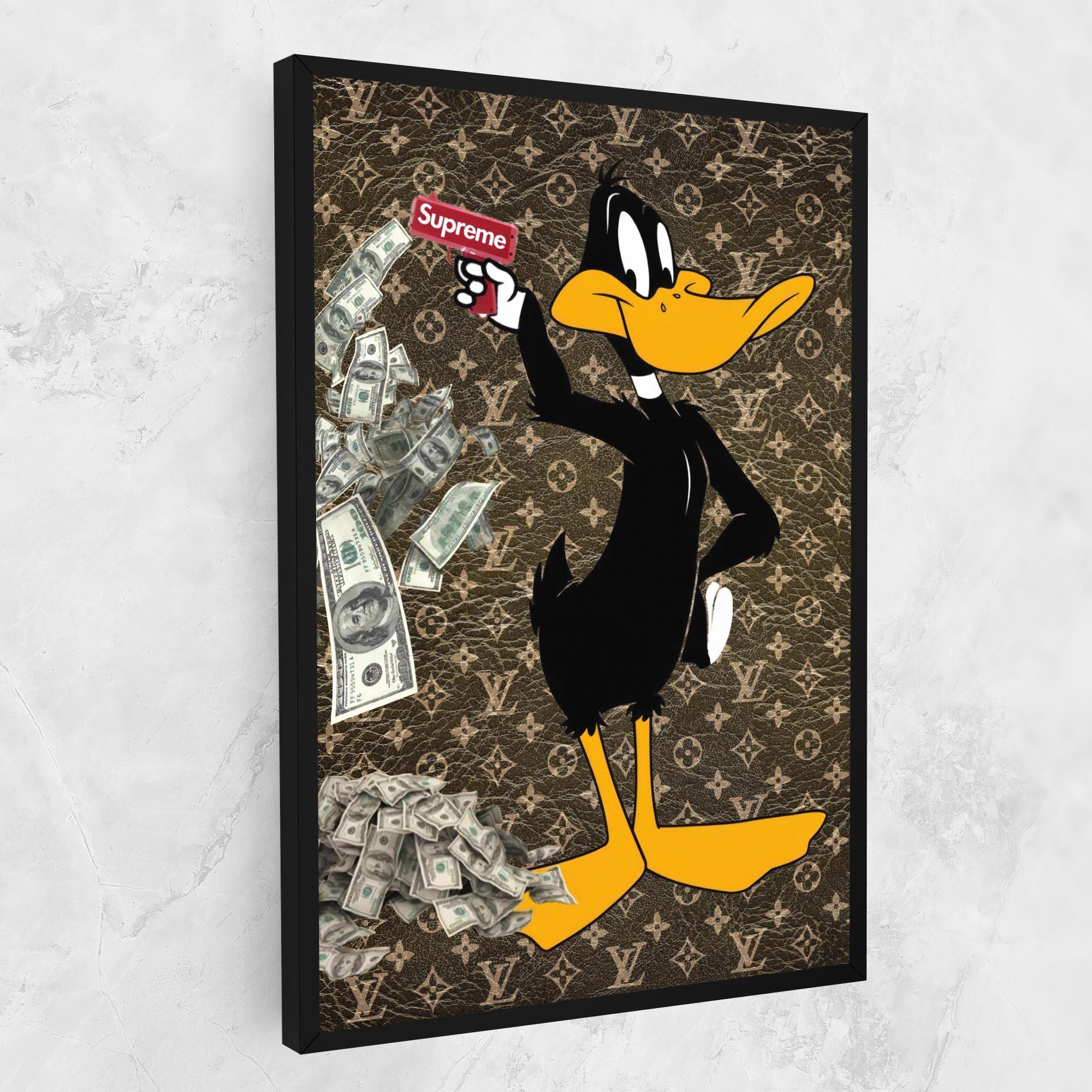 Картина на платно Supreme Daffy mockup 1
