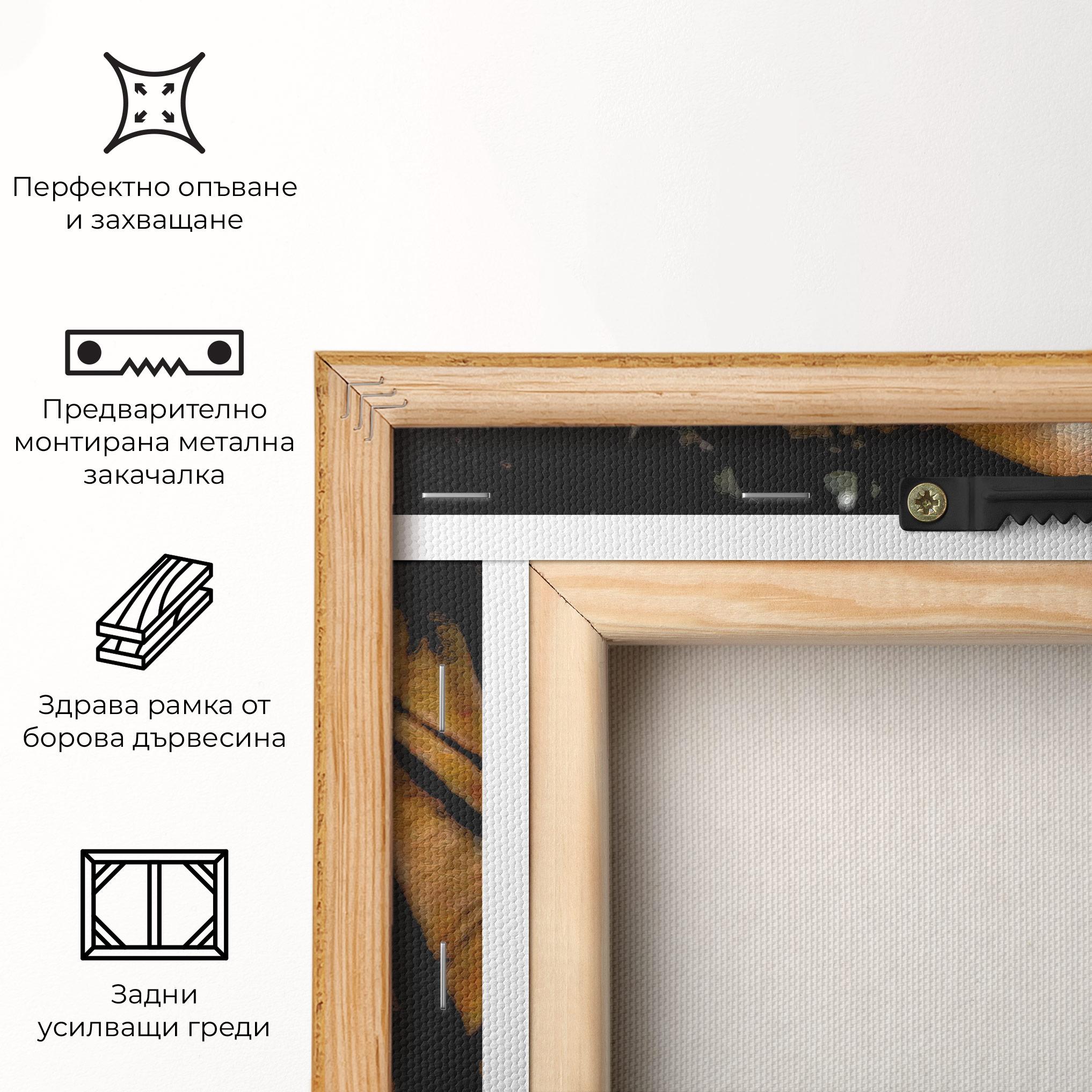 Картина на платно Blue Light Face mockup 5