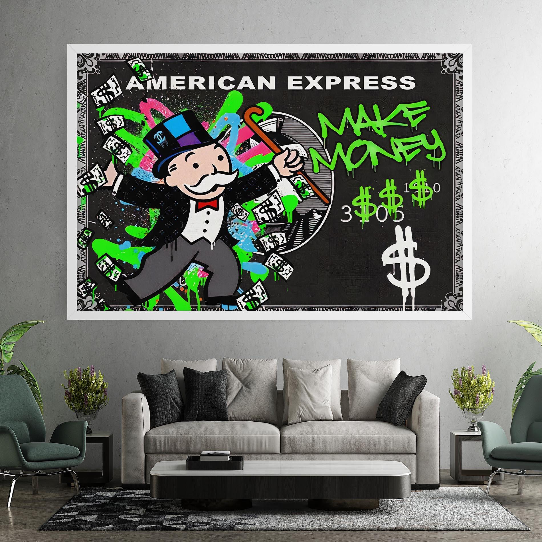 Картина на платно Make Money mockup 7