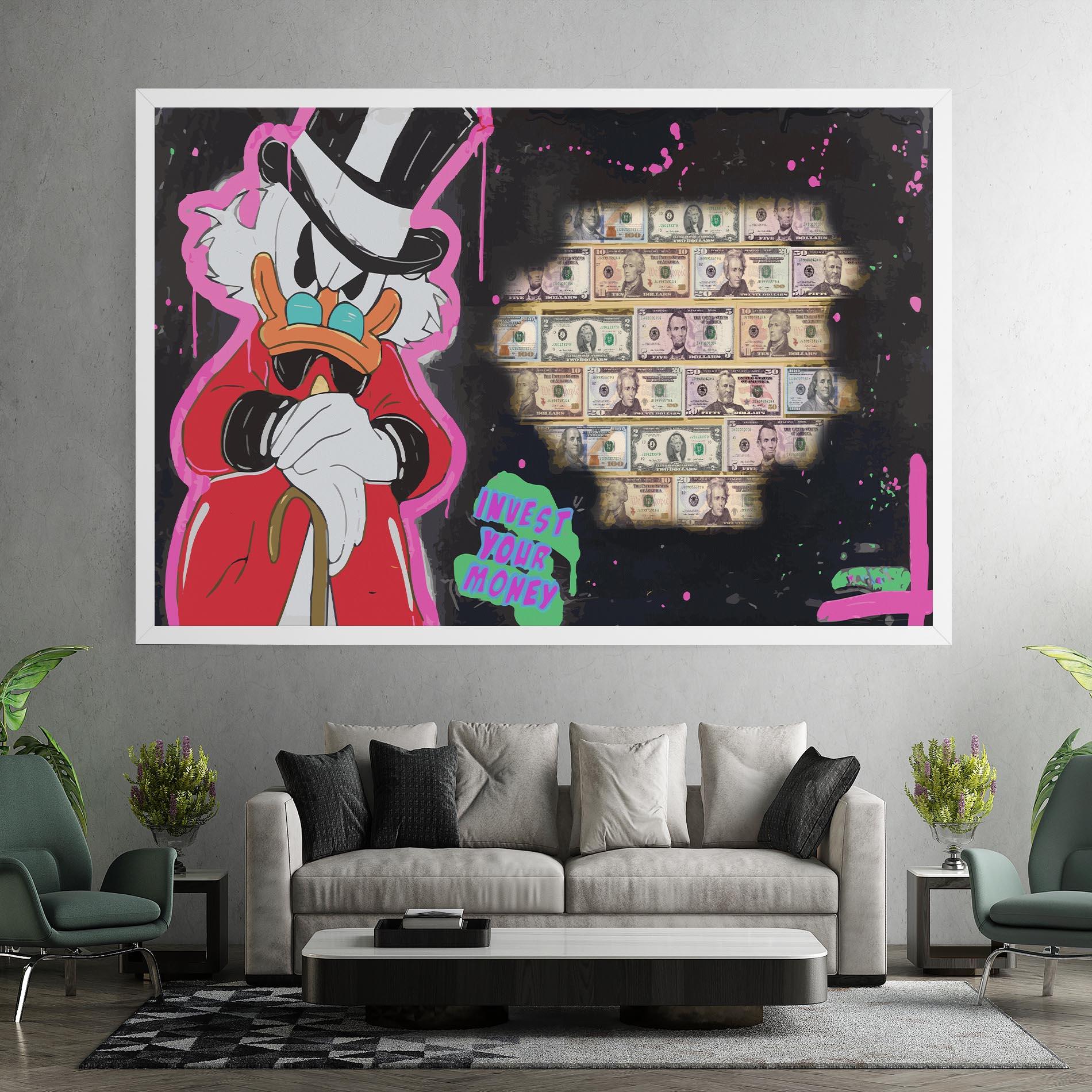 Картина на платно Money Advice mockup 7