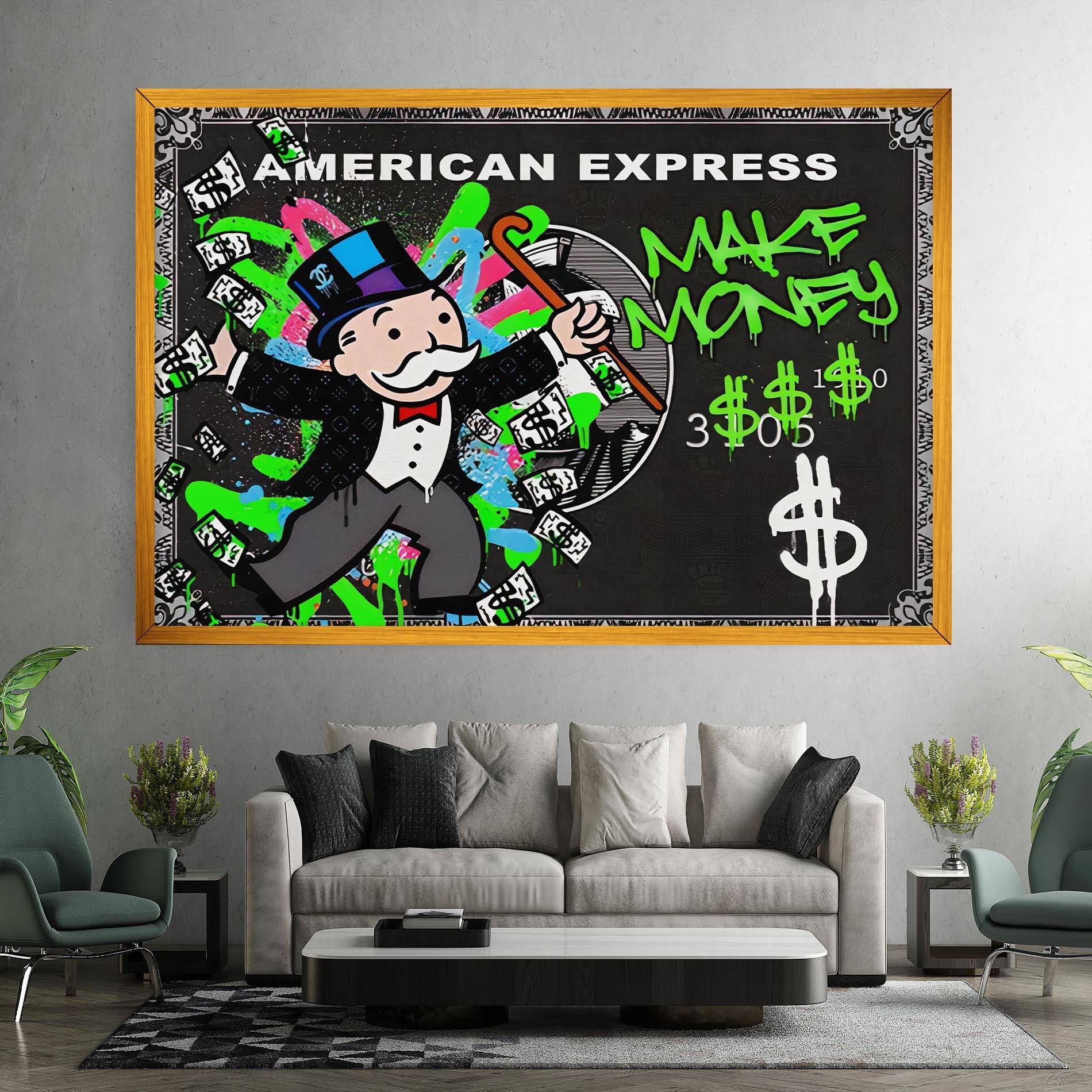 Картина на платно Make Money mockup 7