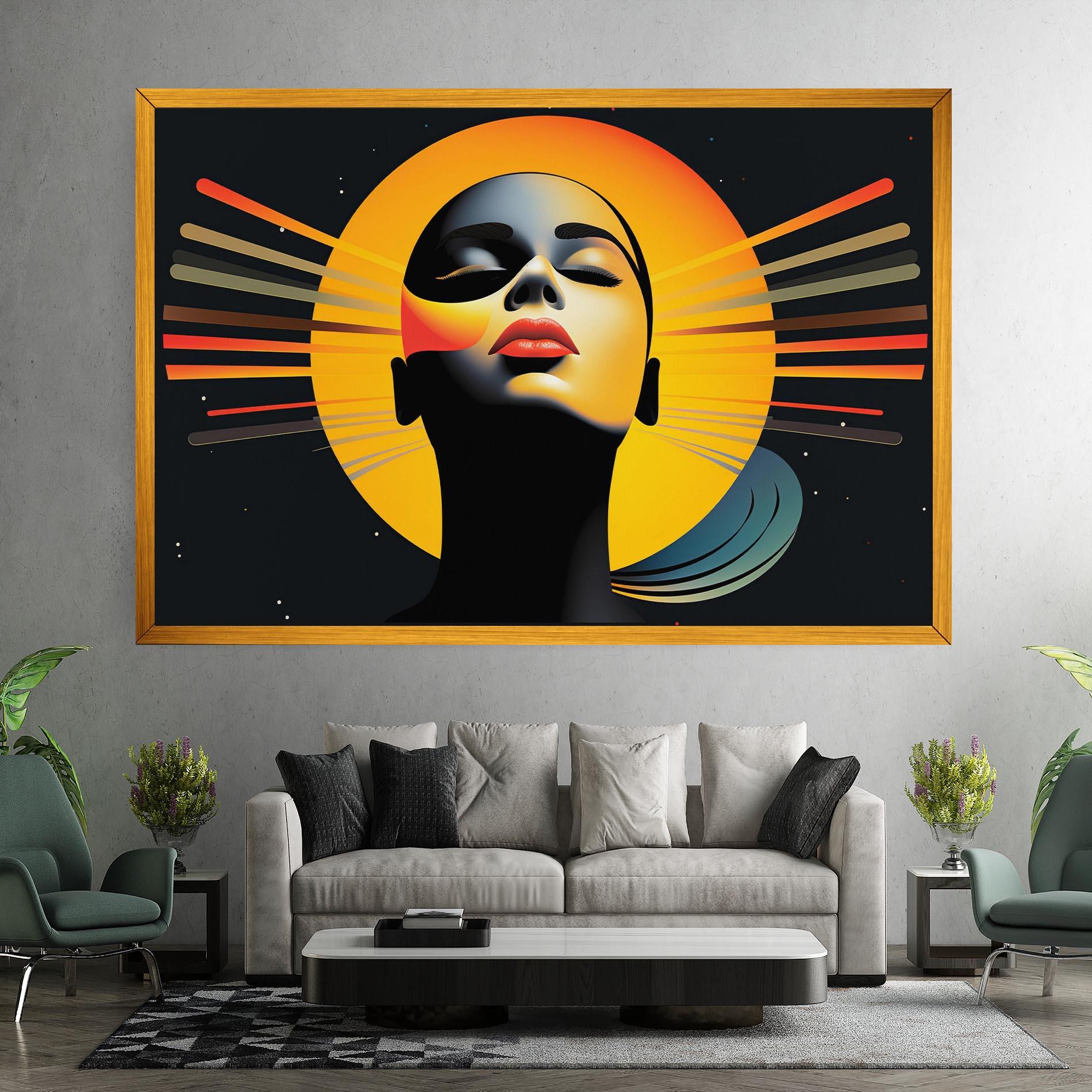 Картина на платно Synthetic Dreamy Profile mockup 7