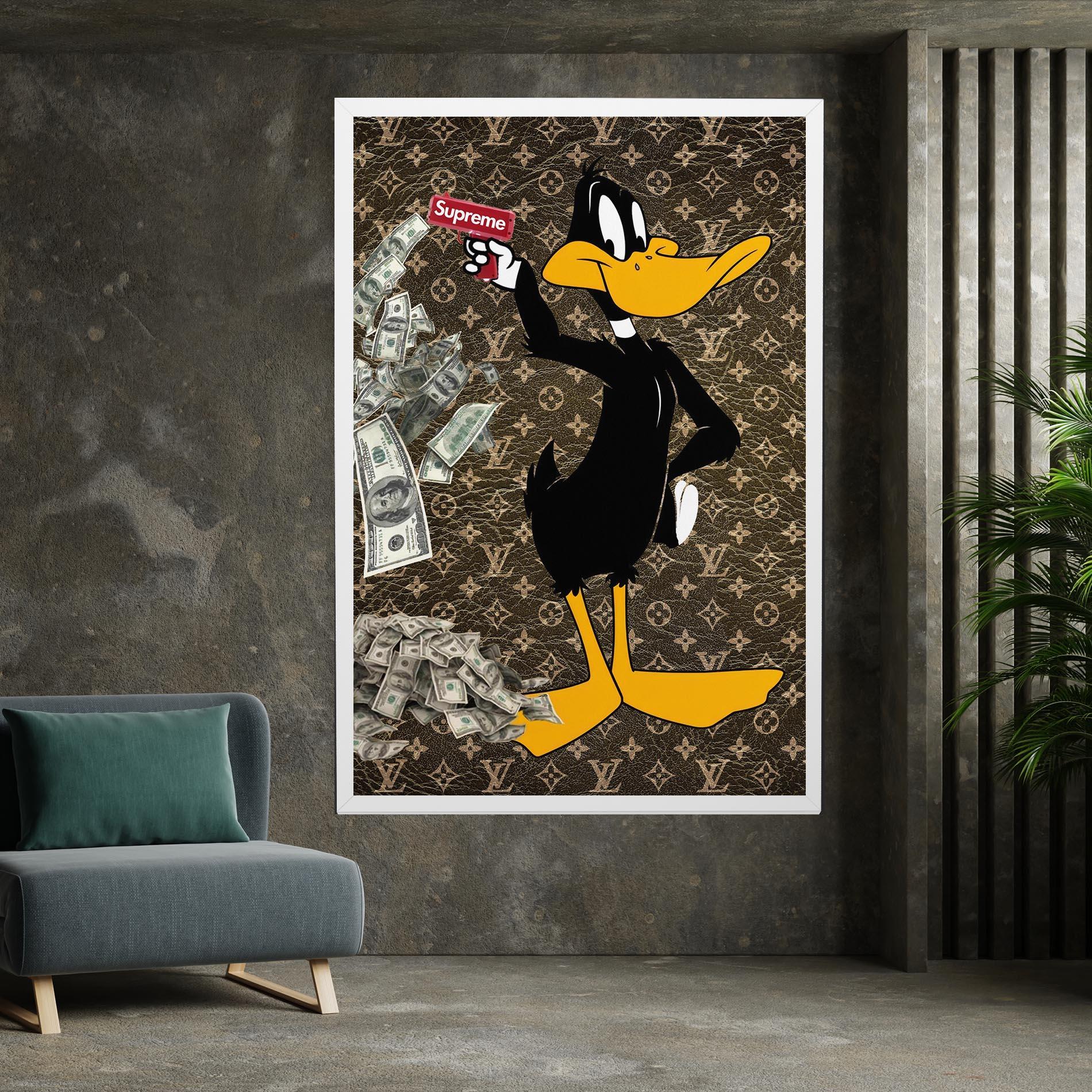 Картина на платно Supreme Daffy mockup 7