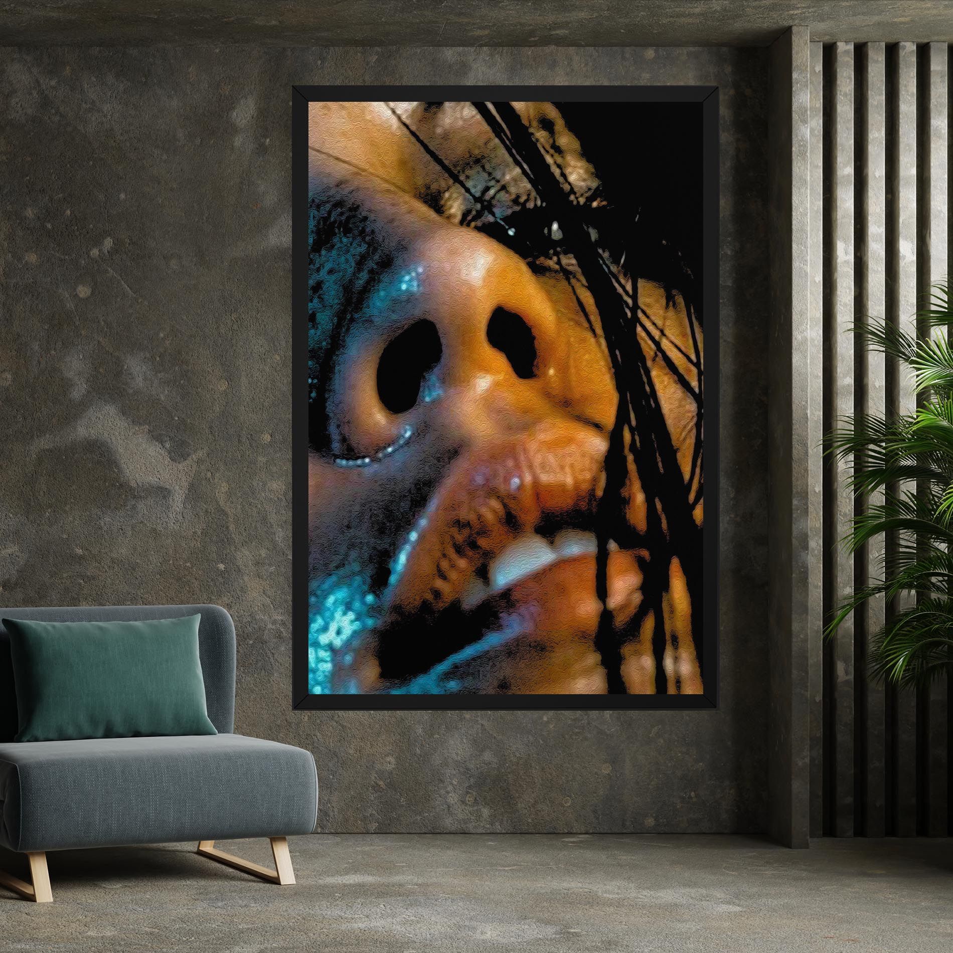 Blue Light Face mockup 7