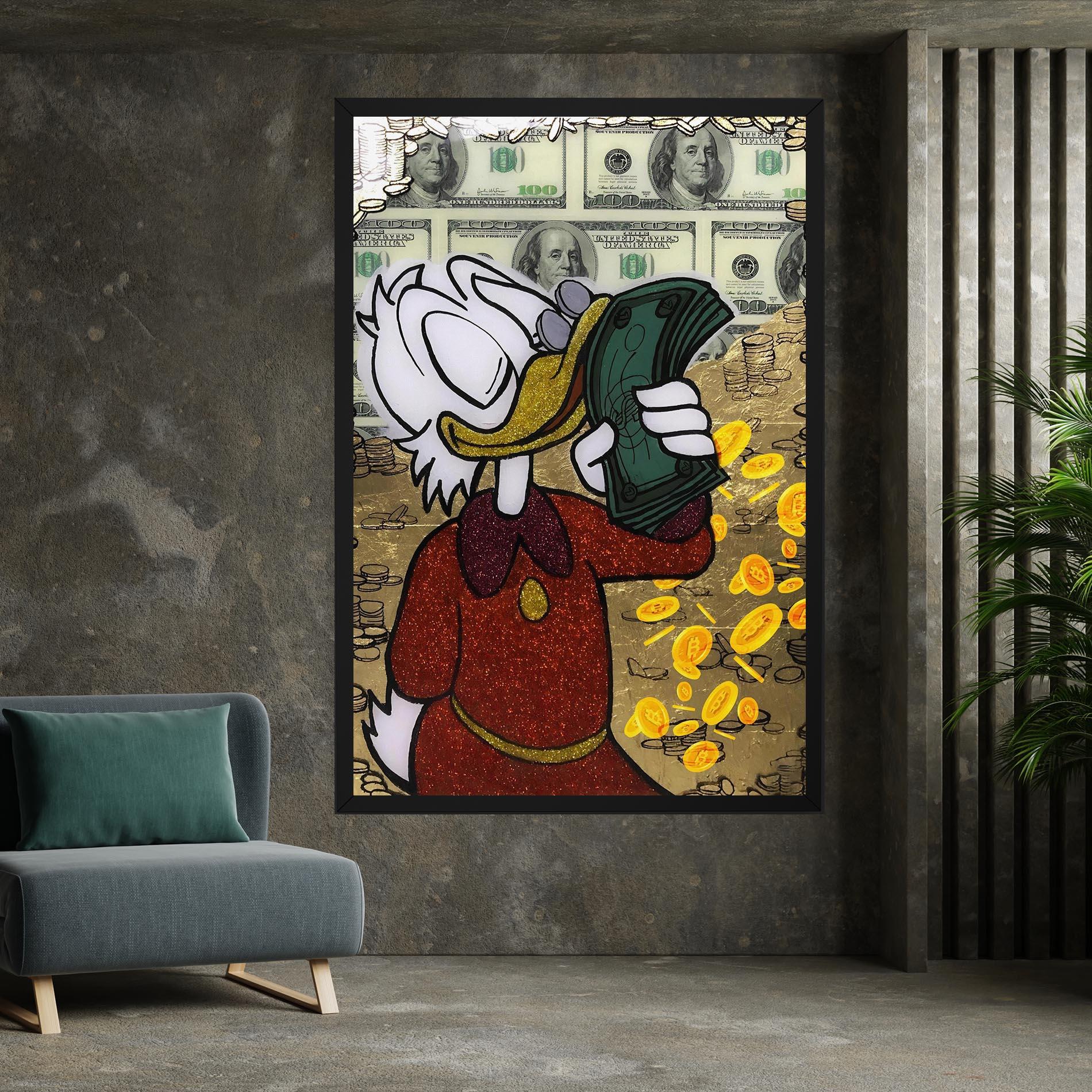 Картина на платно Smell Like Money mockup 7