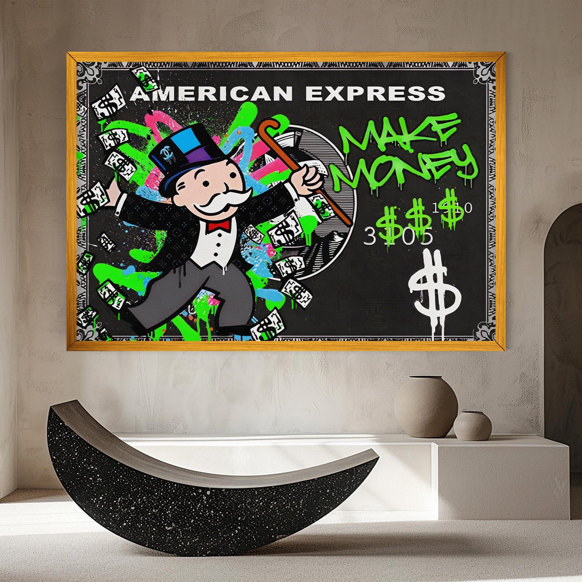 Картина на платно Make Money mockup 8