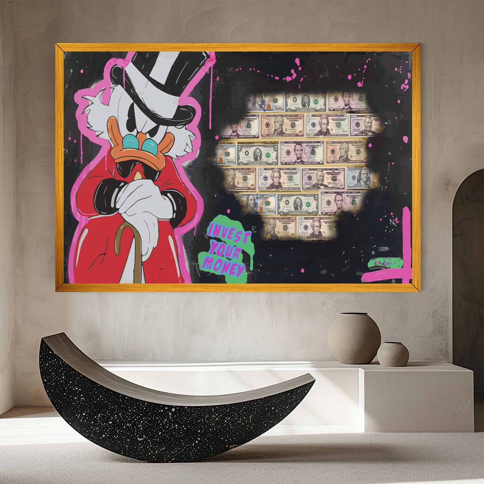 Картина на платно Money Advice mockup 8