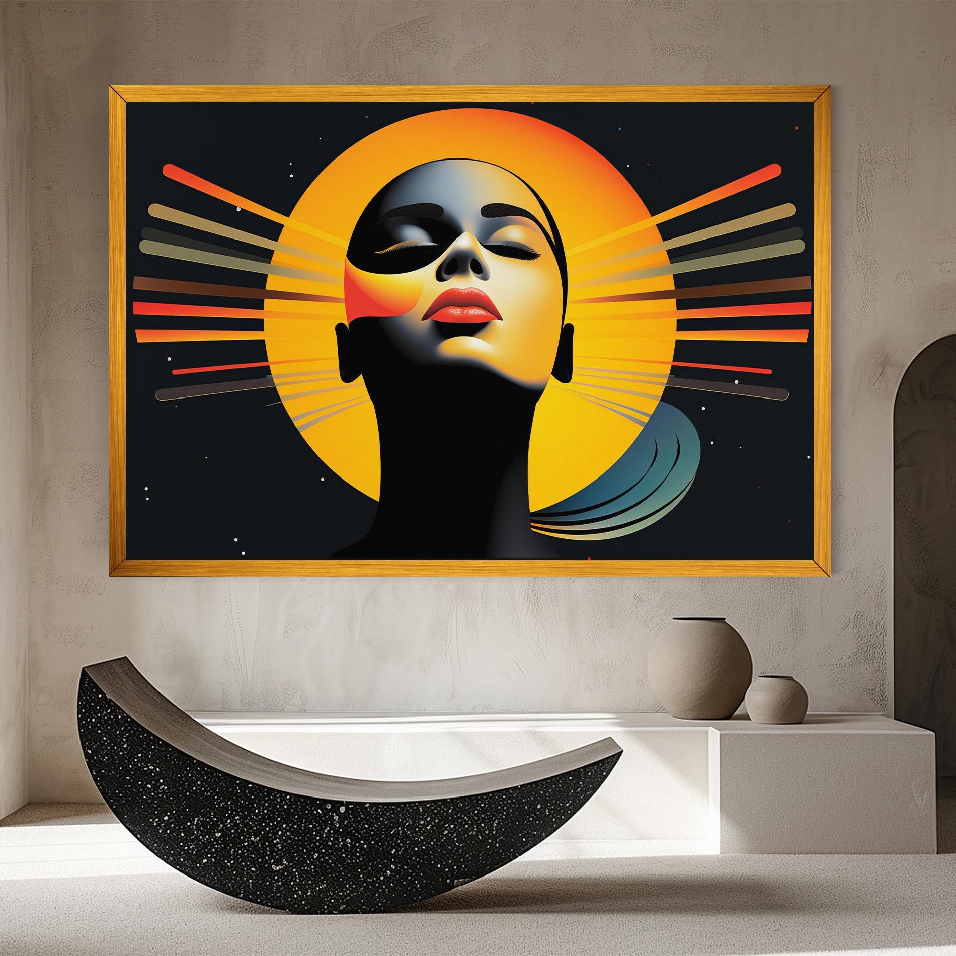 Картина на платно Synthetic Dreamy Profile mockup 8