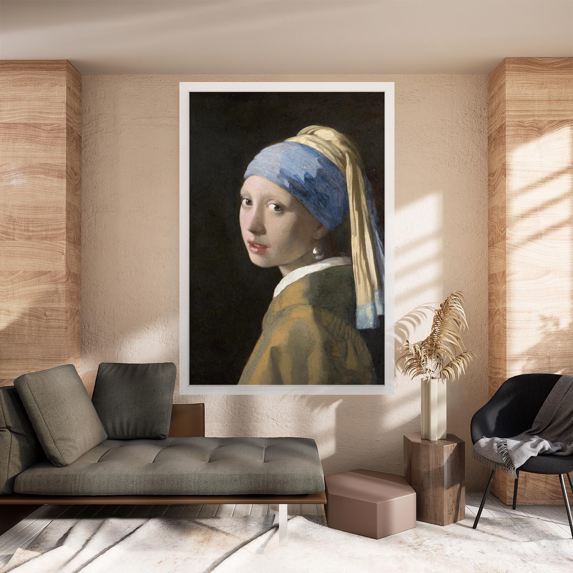 Картина на платно Girl With A Pearl mockup 8