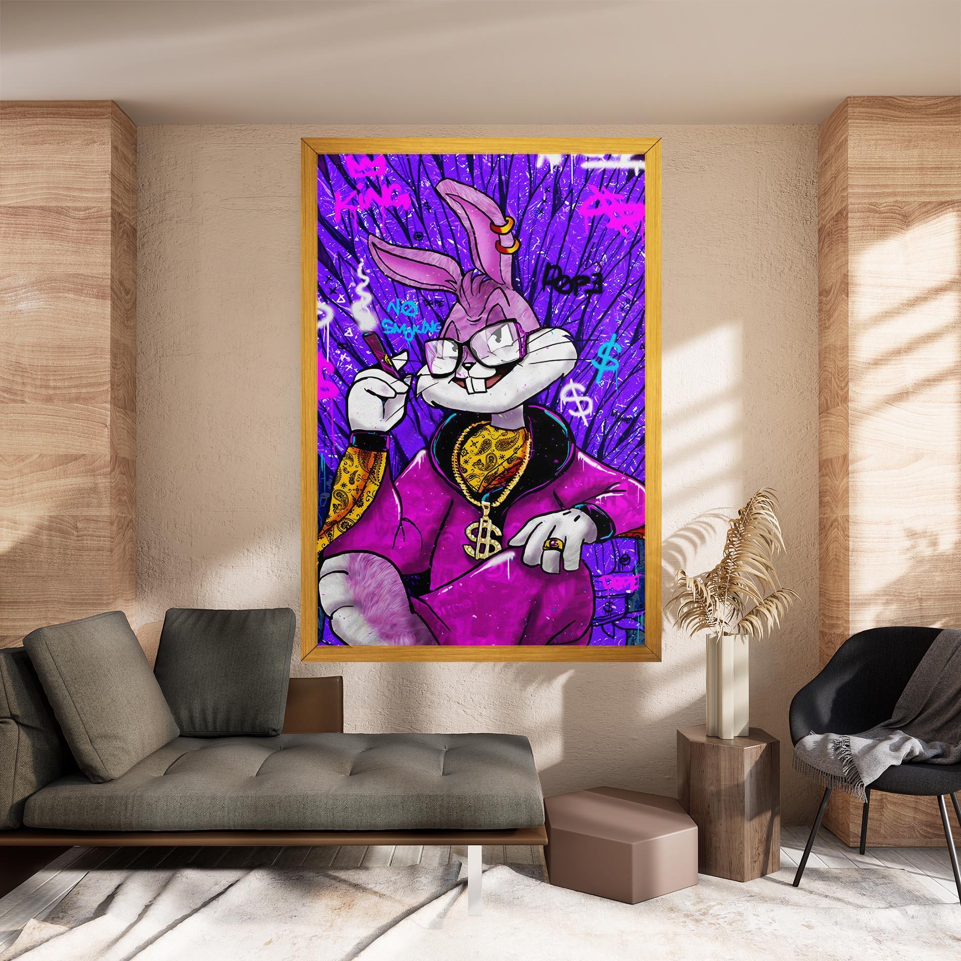 Картина на платно Boss Buny mockup 8