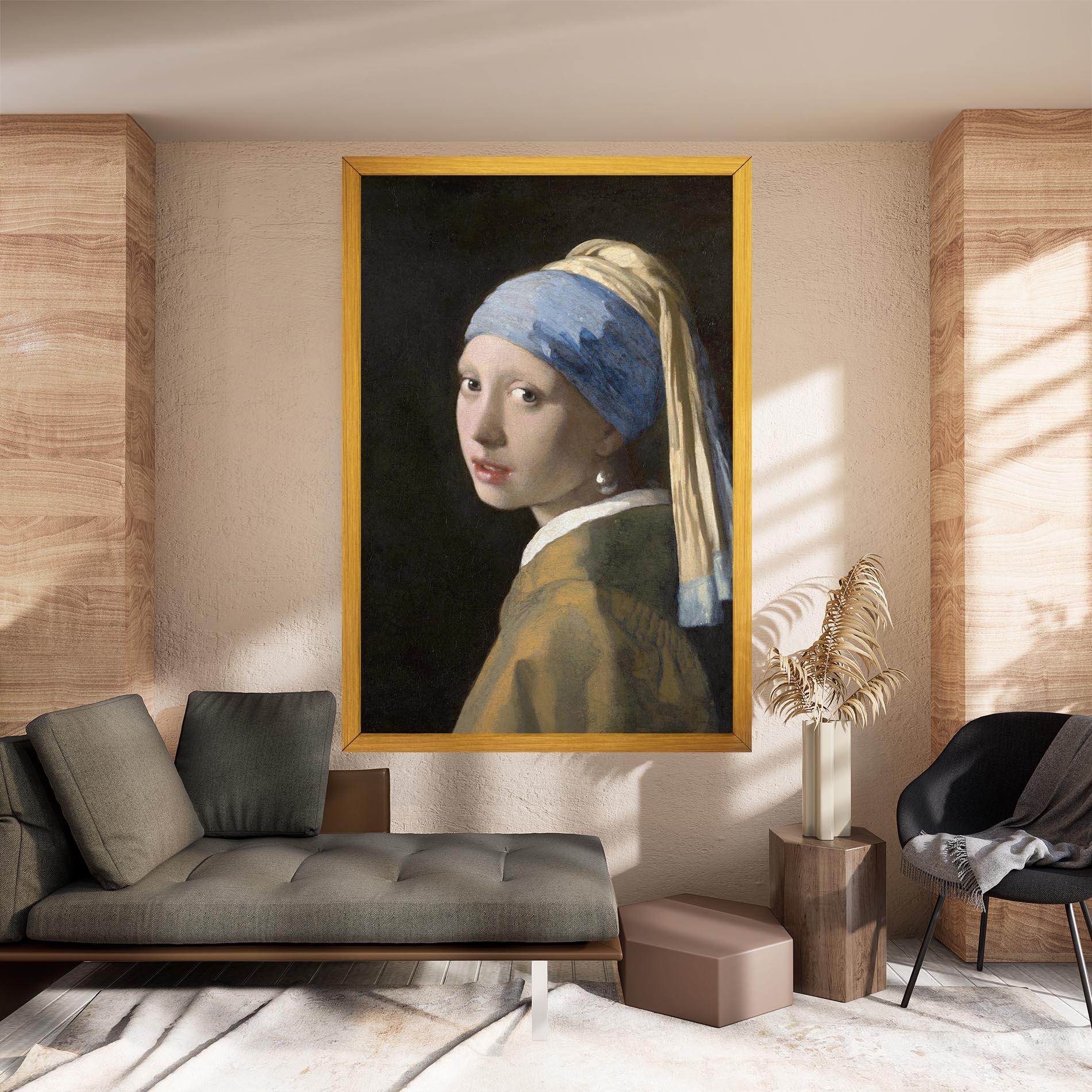 Картина на платно Girl With A Pearl mockup 8