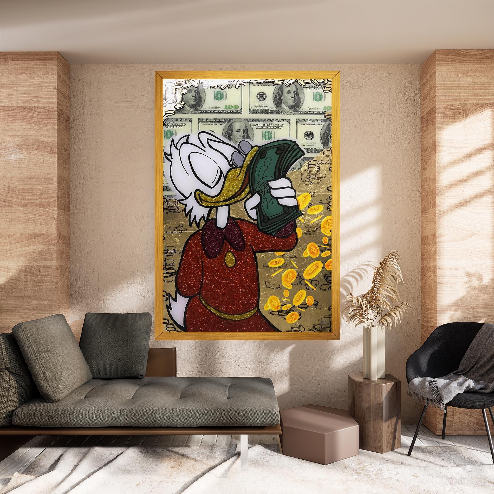 Картина на платно Smell Like Money mockup 8