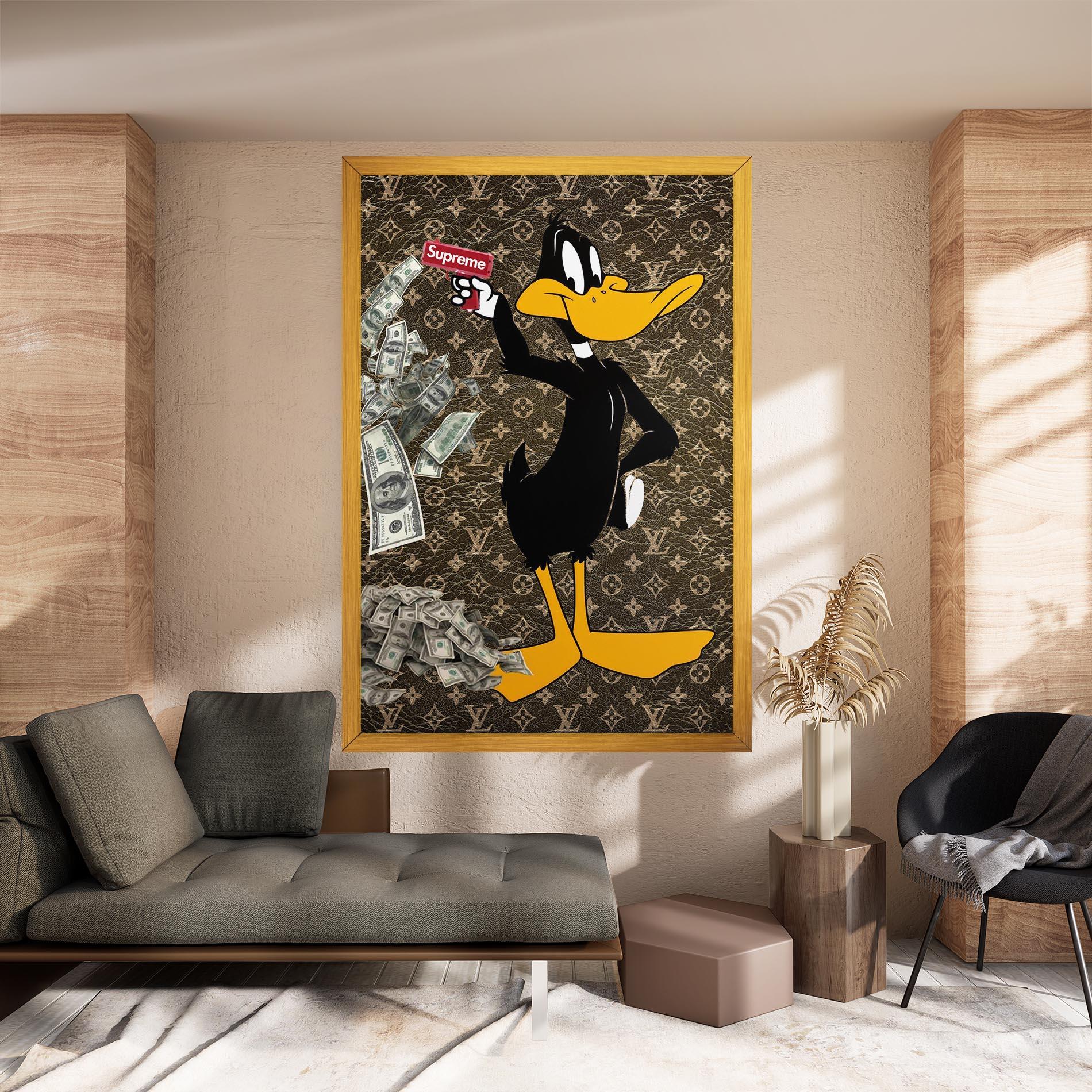 Картина на платно Supreme Daffy mockup 8