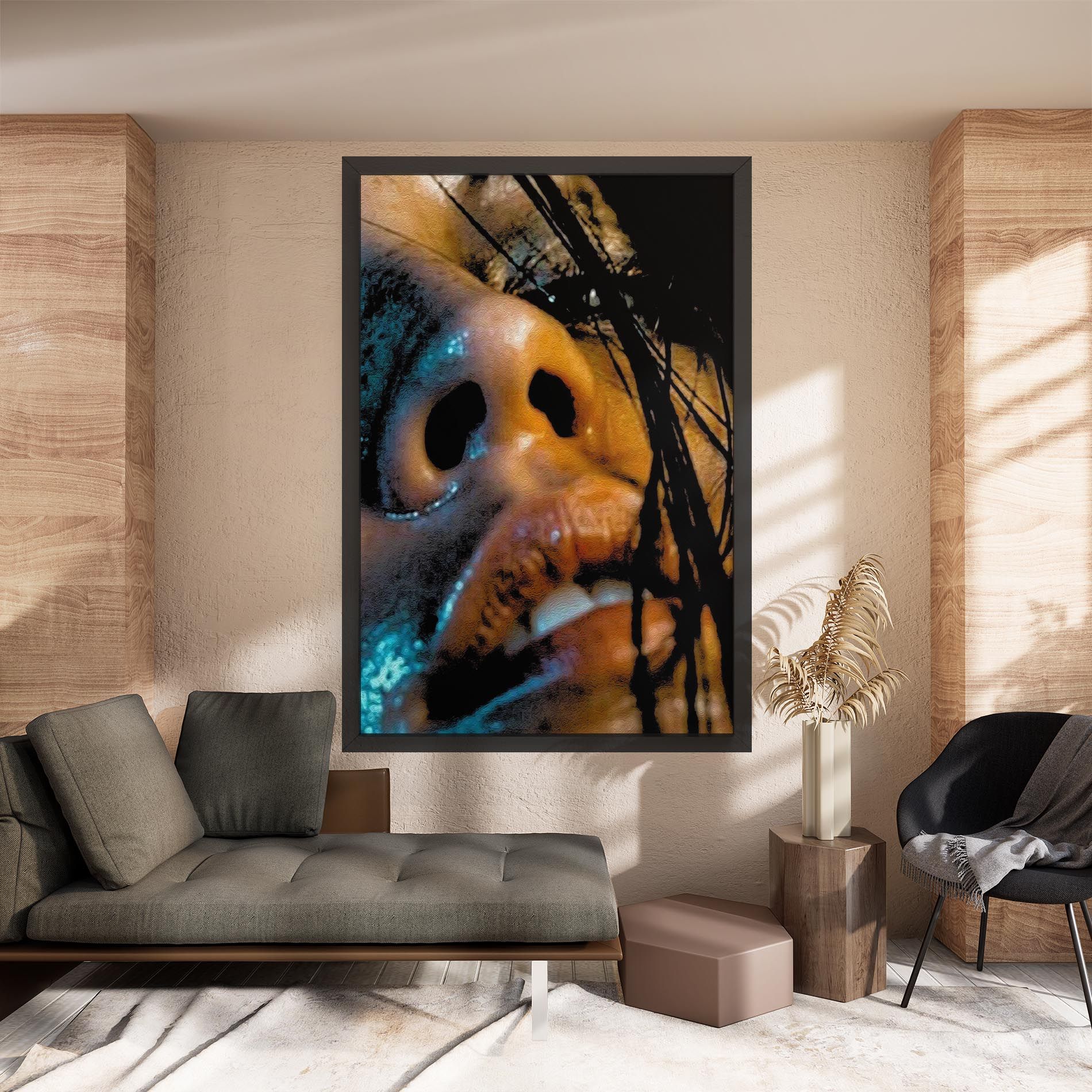 Blue Light Face mockup 8